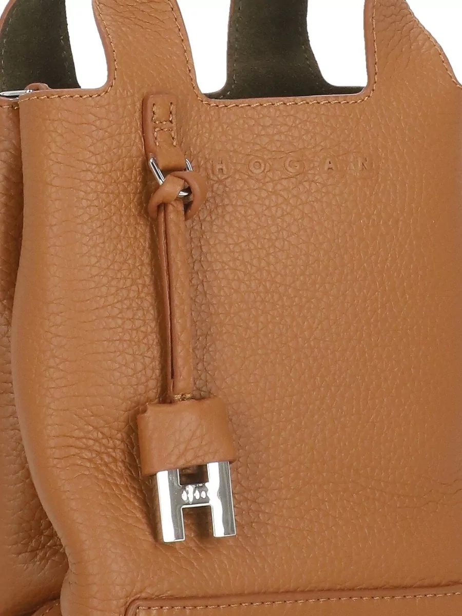 Hogan Tote Bag Removable Shoulder Strap Top Handles