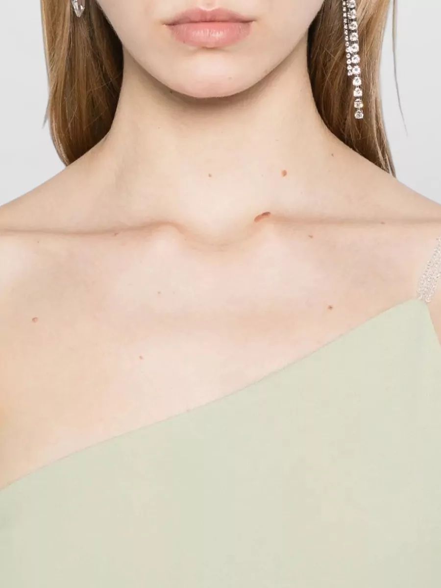 Staud Beaded One-Shoulder Maxi Dress