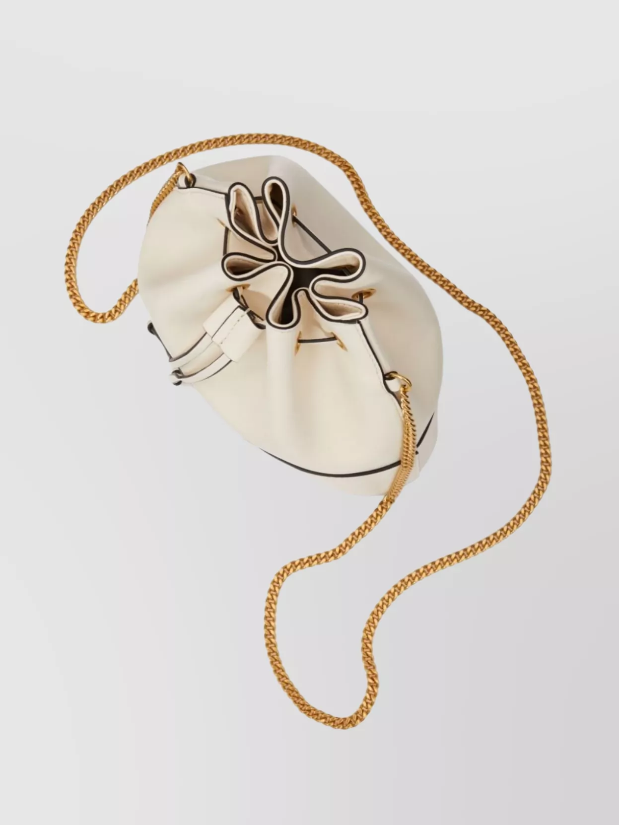 Valentino Garavani Vlogo Signature Leather Bucket Bag