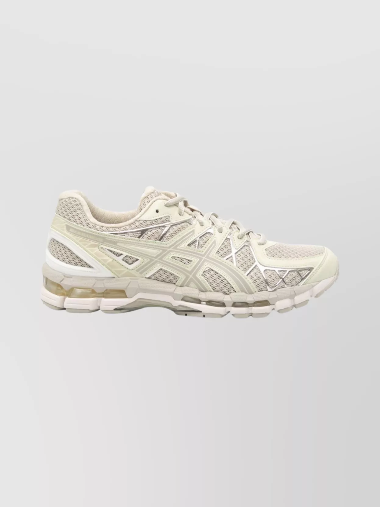 Asics Casual Sneakers With Mesh Upper And Rubber Sole