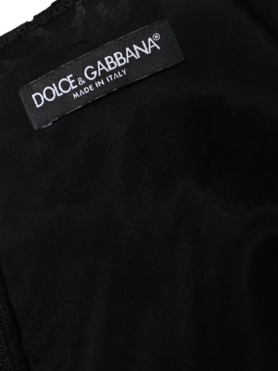 Dolce&Gabbana Floral Lace Sleeveless Knee-Length Dress
