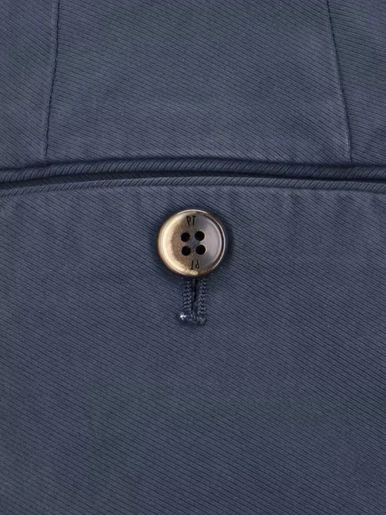 Pt Torino Trousers Straight Leg Pockets Loops In Blue