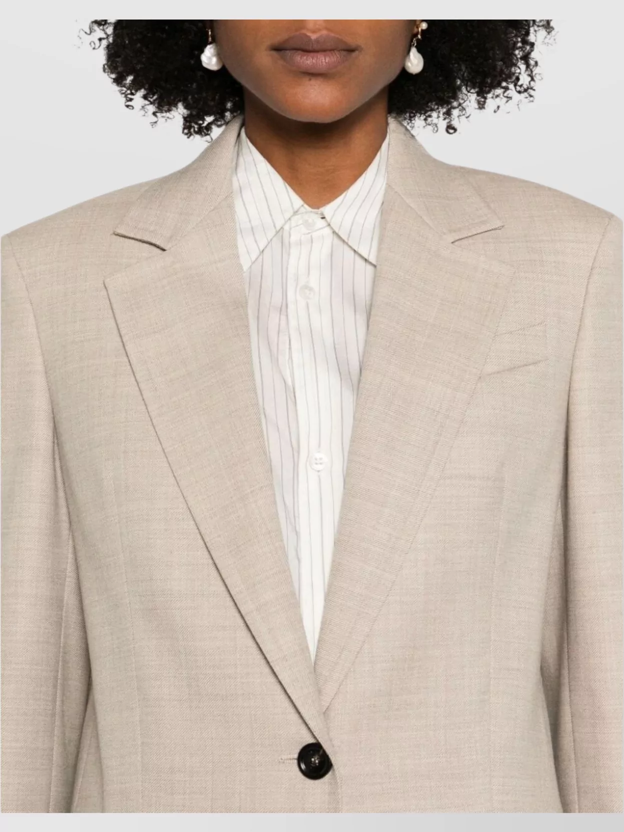 Max Mara Single-Breasted Jacket Notched Lapels