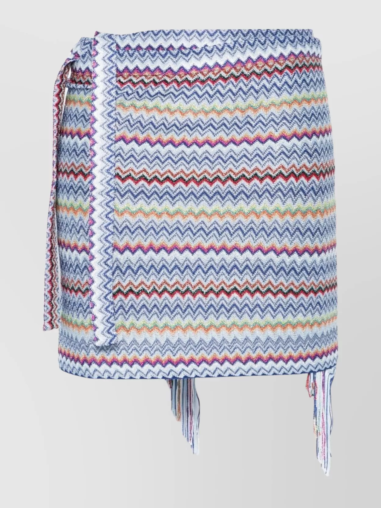 Missoni Viscose Pareo With Asymmetrical Hem And Fringe