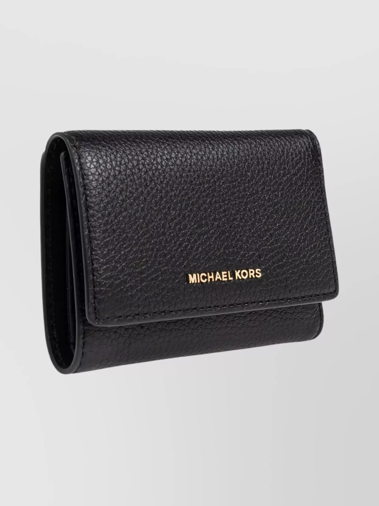 Michael Kors Textured Leather Wallet And Cardholder In Black
