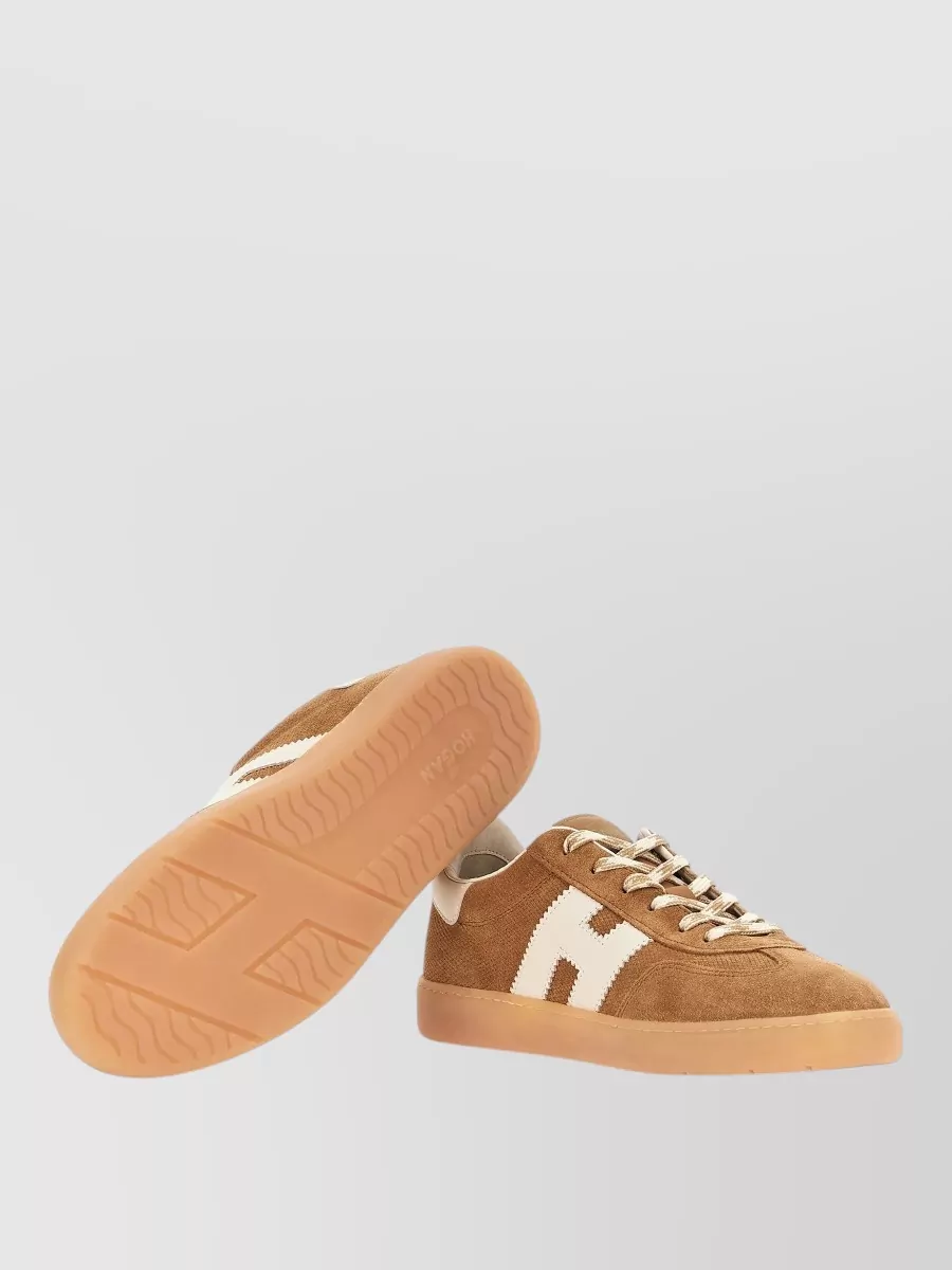 Hogan Sneakers Suede Upper Contrast Heel Tab