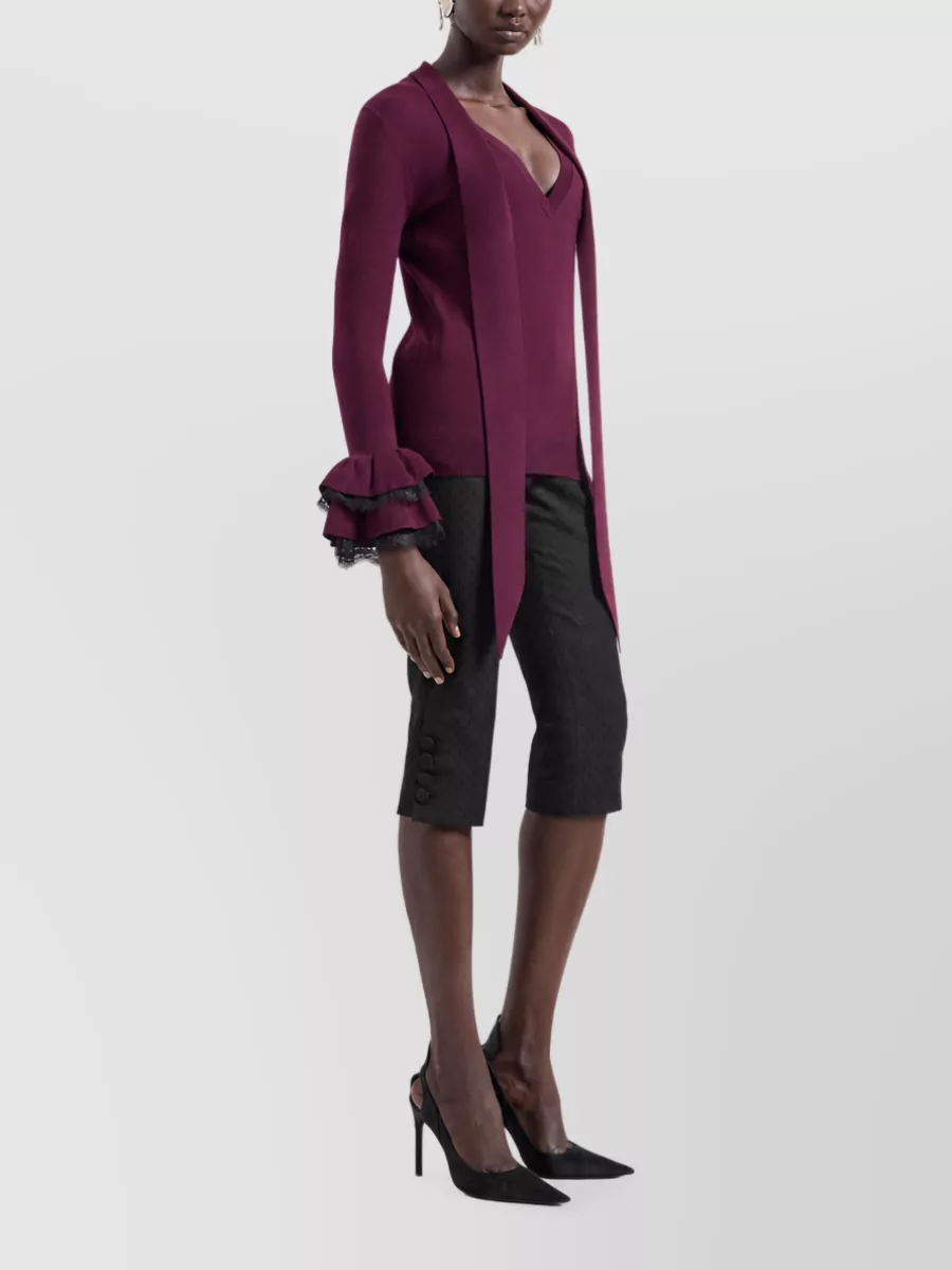Nina Ricci Crewneck Wool Cardigan
