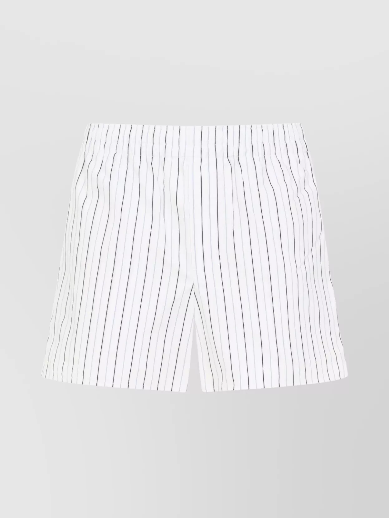 Shop Ami Alexandre Mattiussi Elasticated Cotton Bermuda Shorts