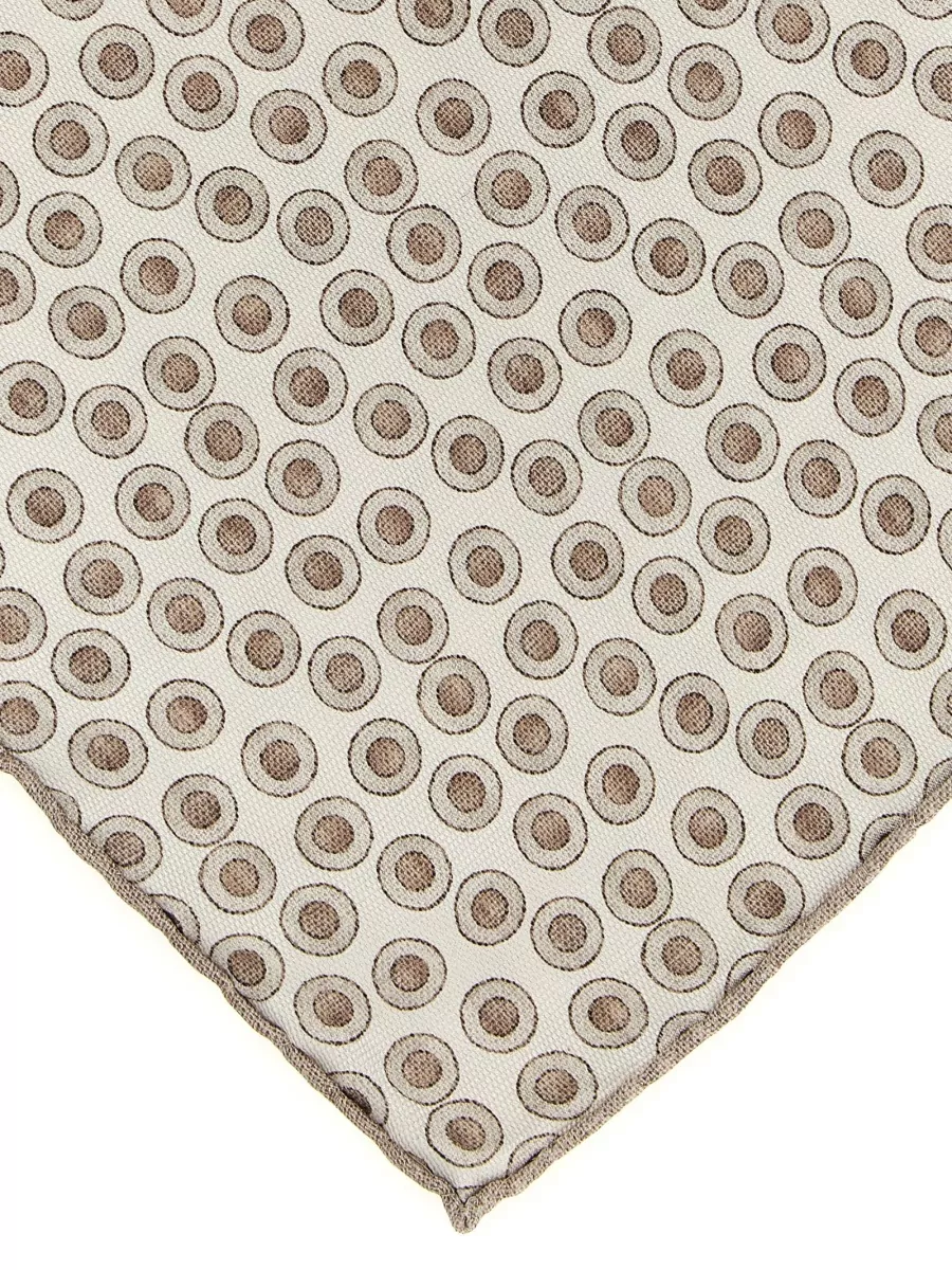 Brunello Cucinelli Silk Polka-Dot Pocket Square