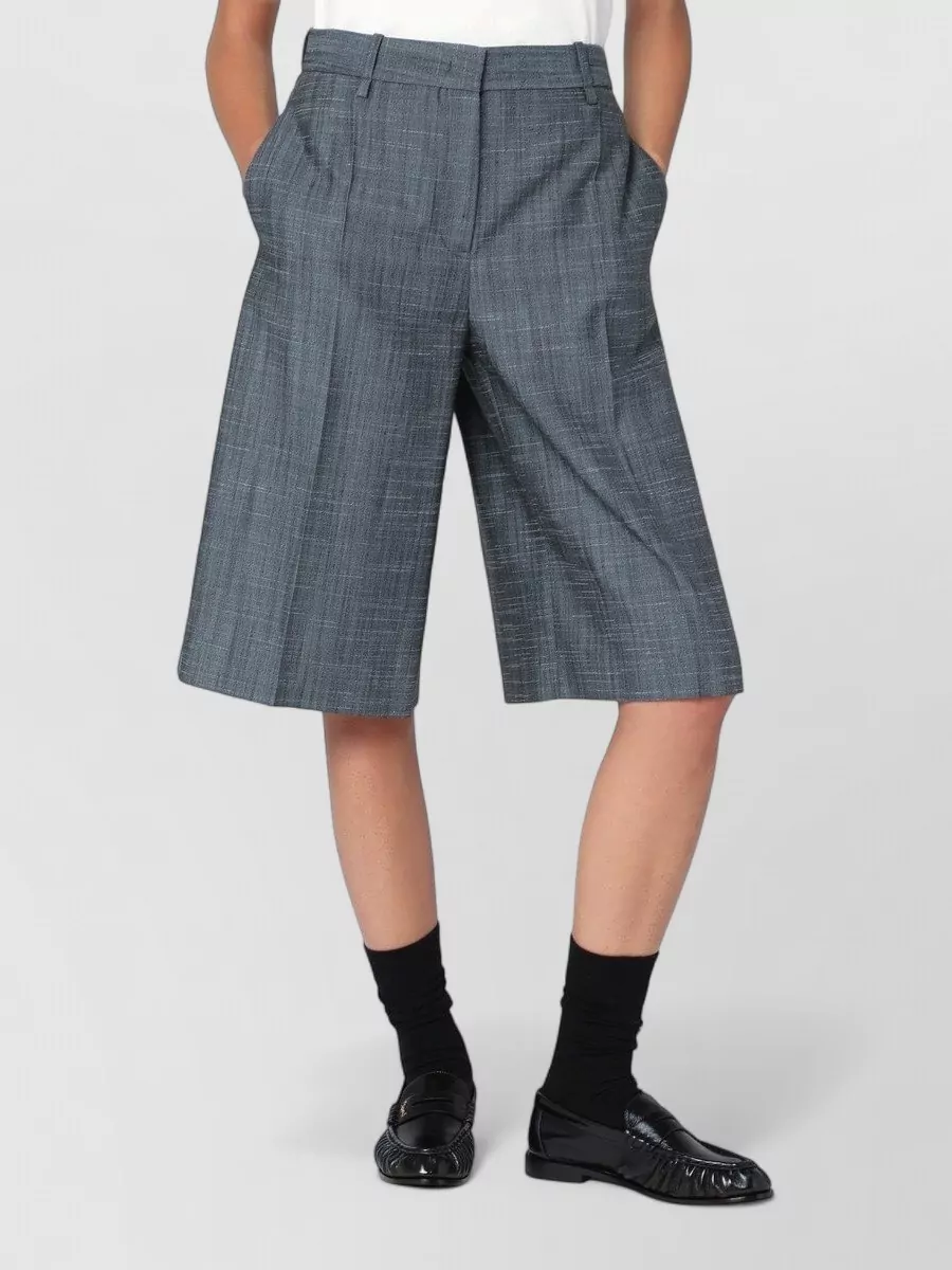 Jil Sander silk knee-length bermuda shorts