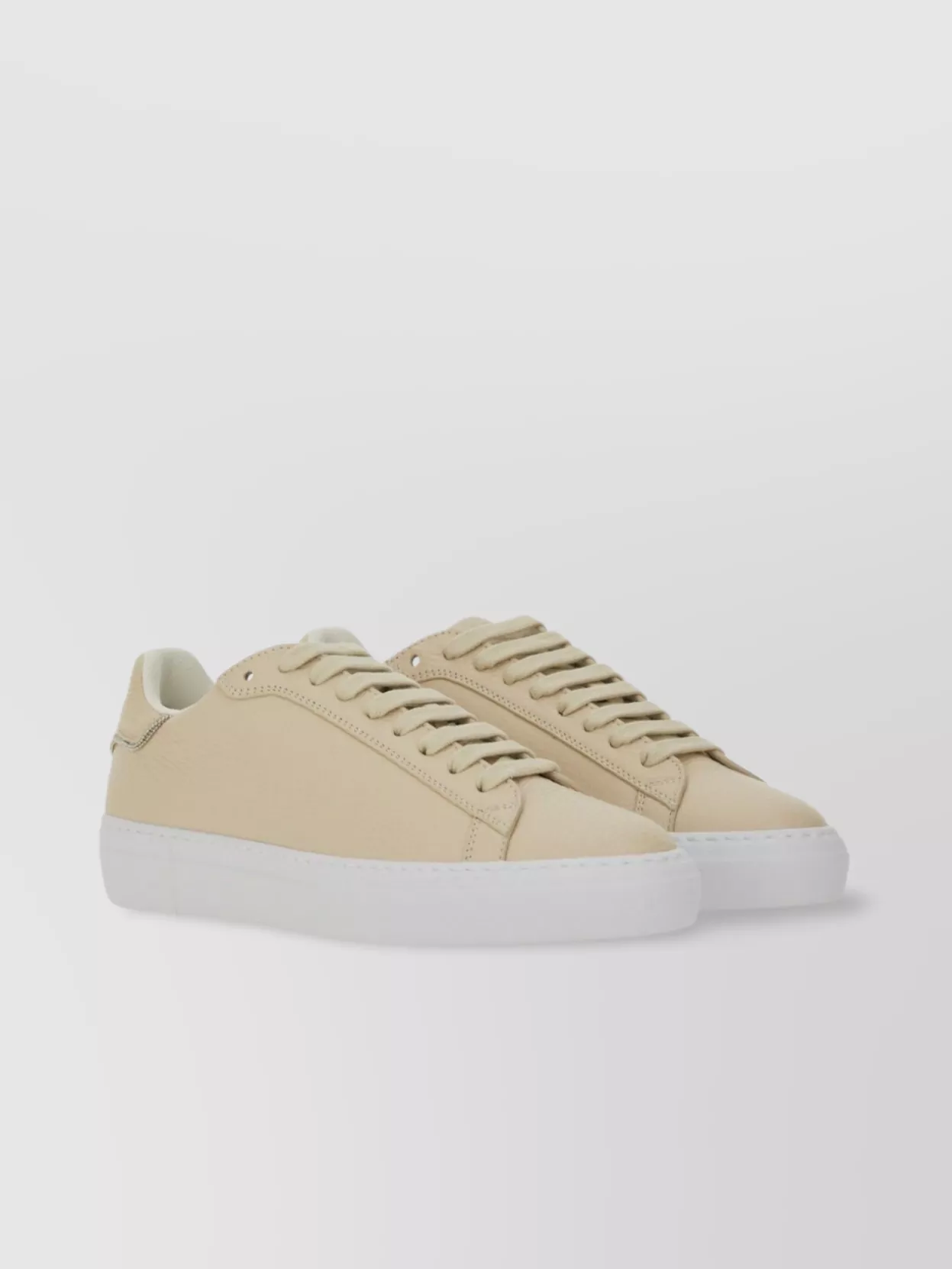 Fabiana Filippi Leather Low-Top Sneaker Rubber Sole