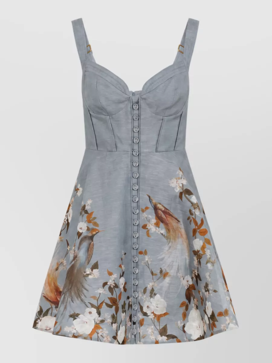 Zimmermann Linen Silk Mini Dress