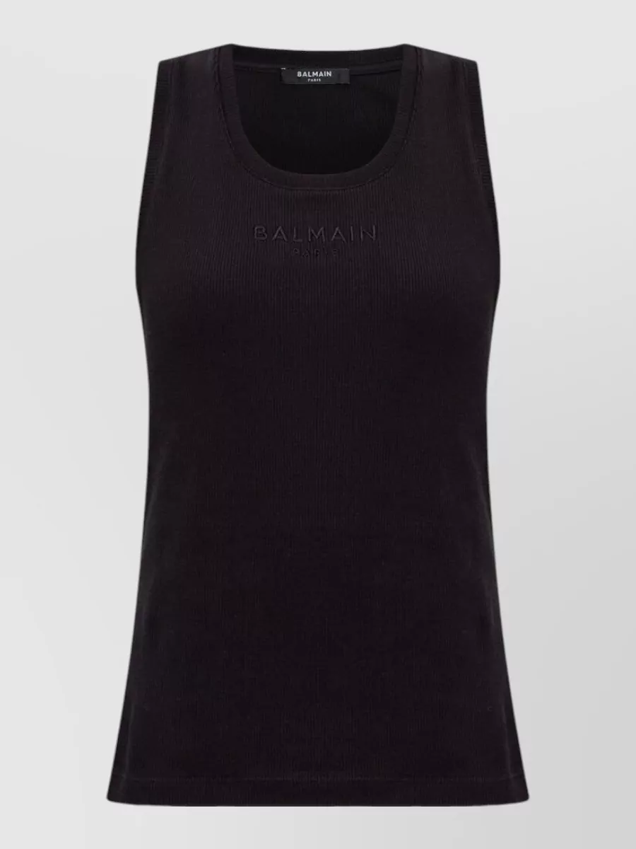 Balmain Cotton Jersey Tank Top