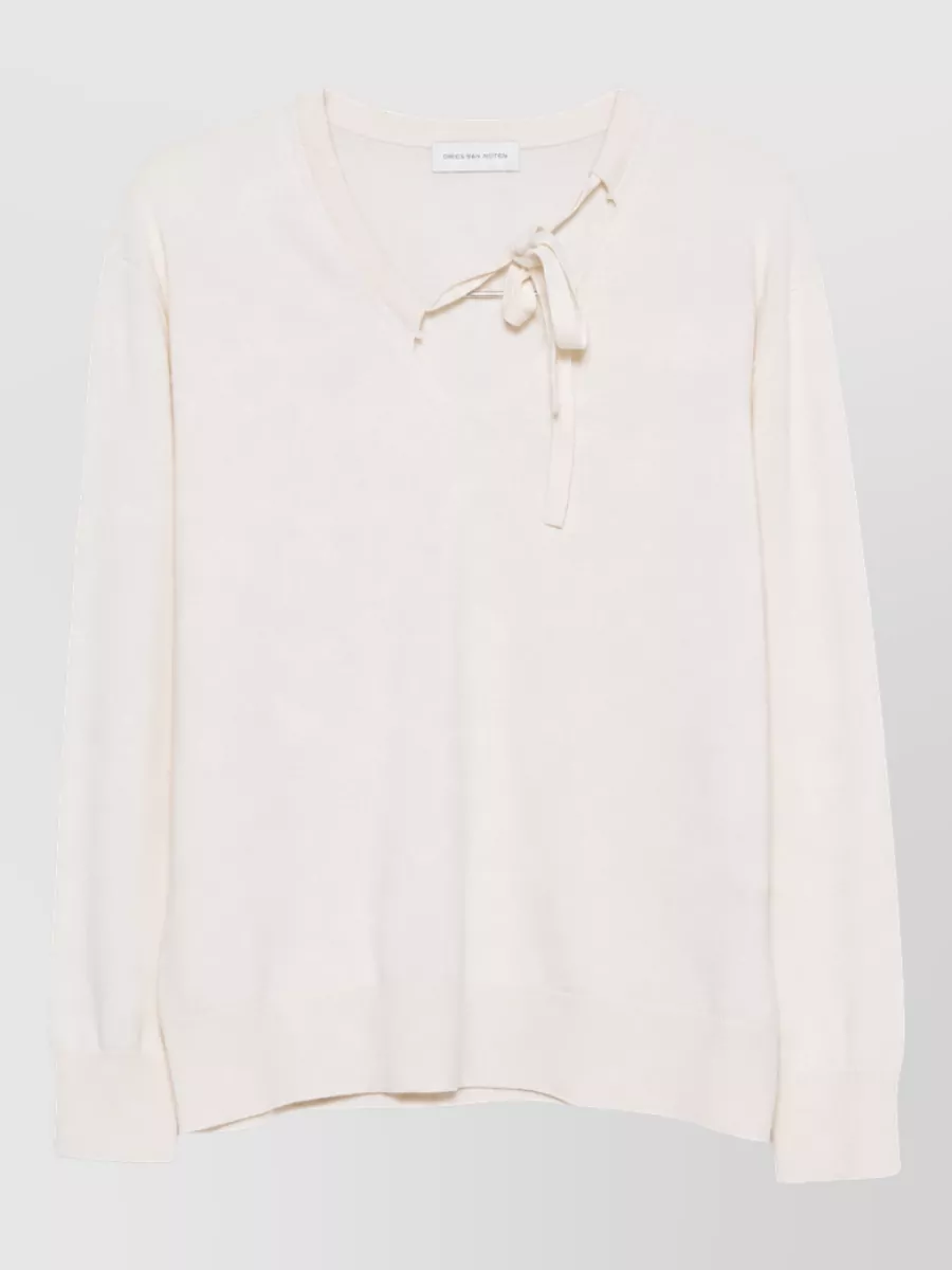 Dries Van Noten silk crewneck top