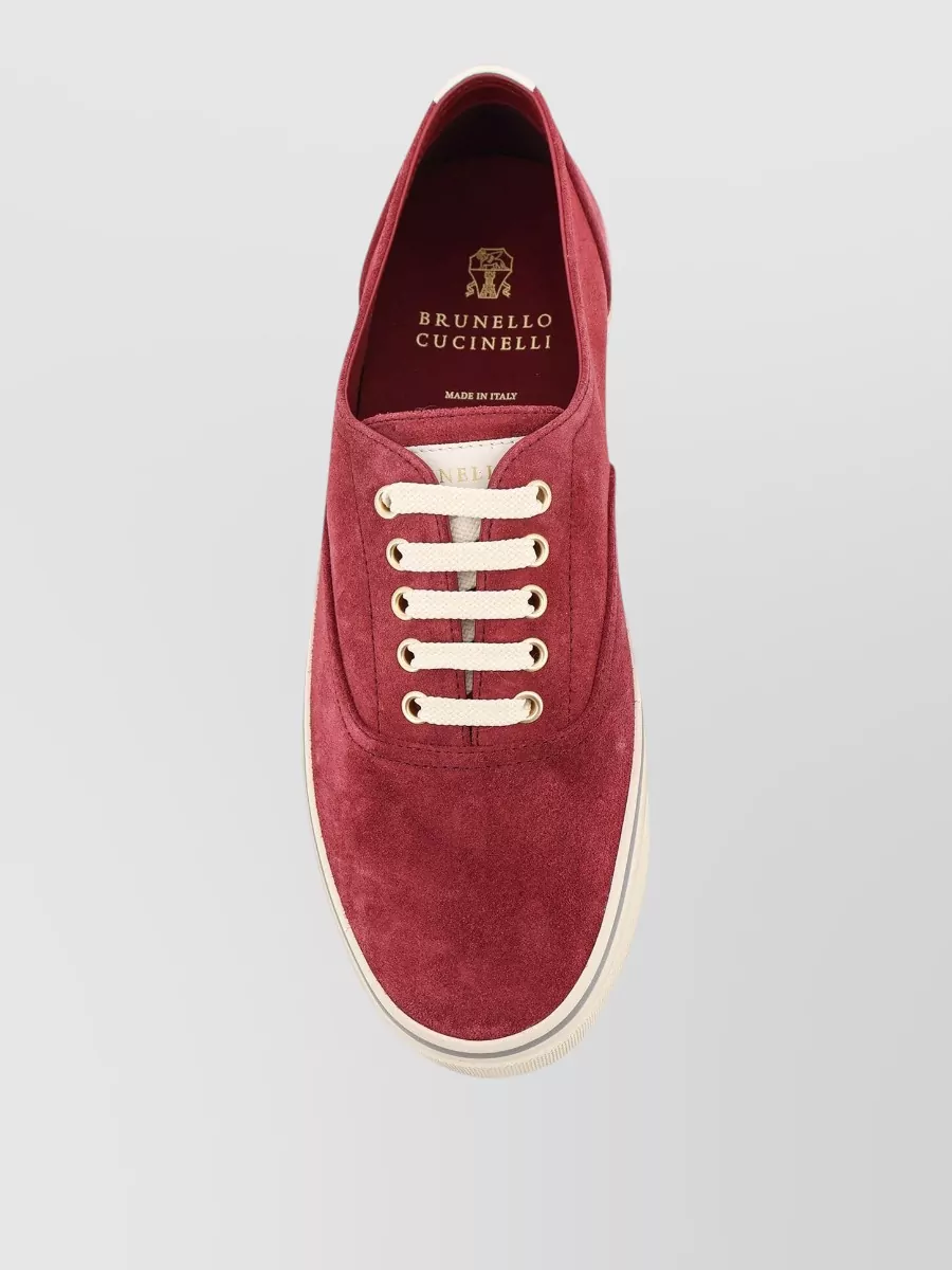 Brunello Cucinelli Suede Leather Sneakers