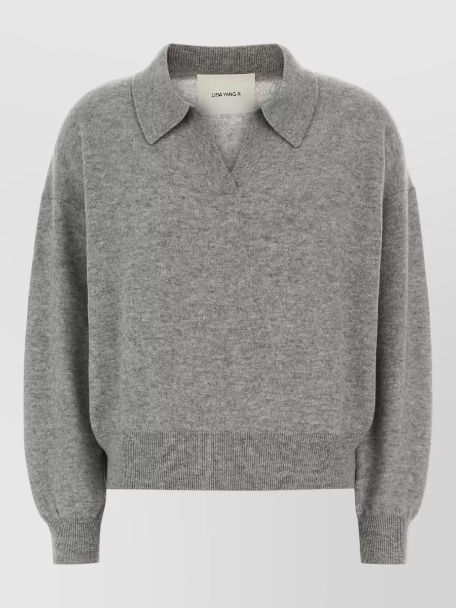 Lisa Yang Cashmere relaxed-fit polo sweater