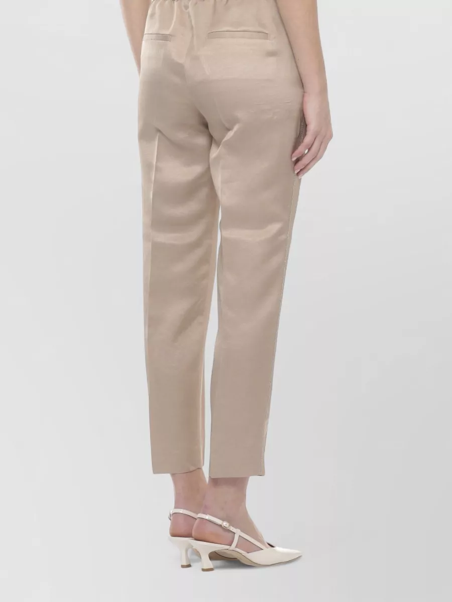 Peserico Linen Straight-Leg Trousers