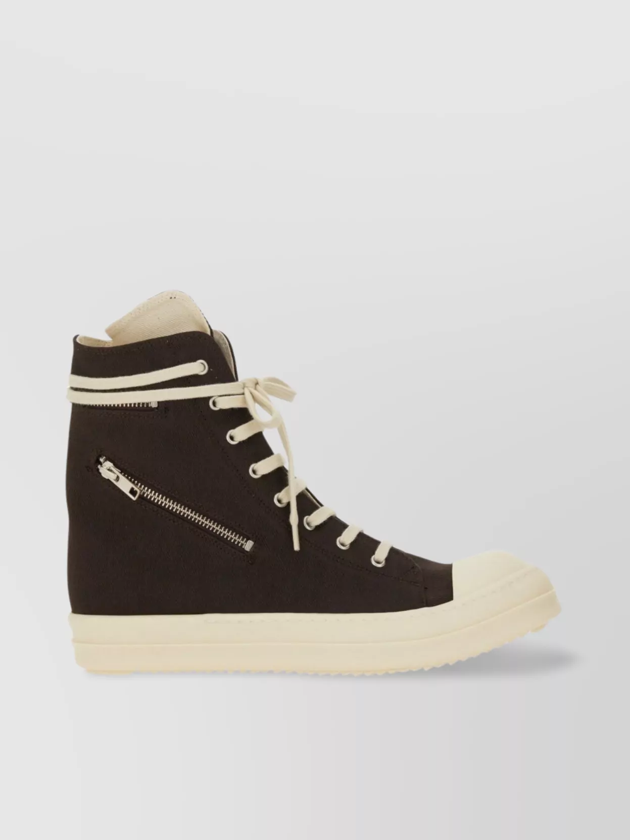 Rick Owens Drkshdw High-Top Sneakers Round Toe