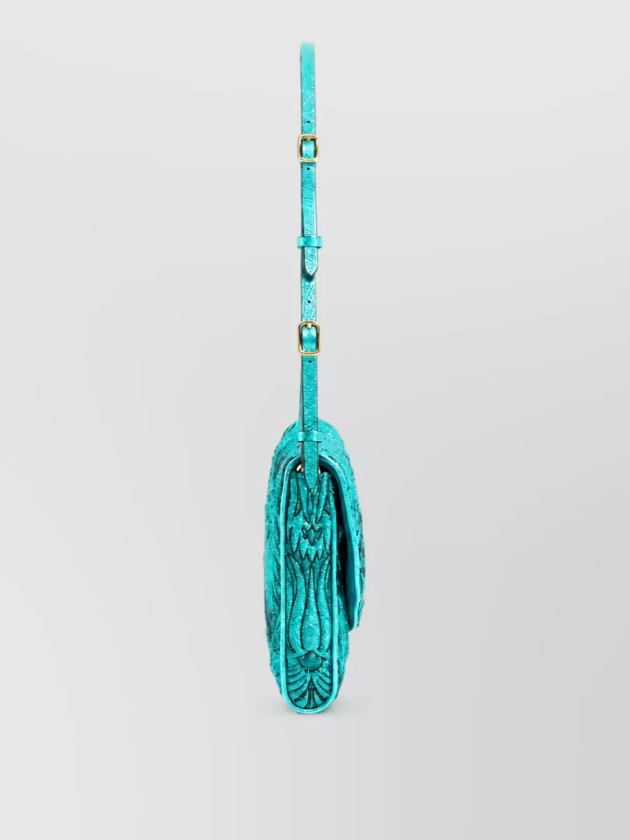Valentino Garavani Rockstud Spike Silk Clutch Bag