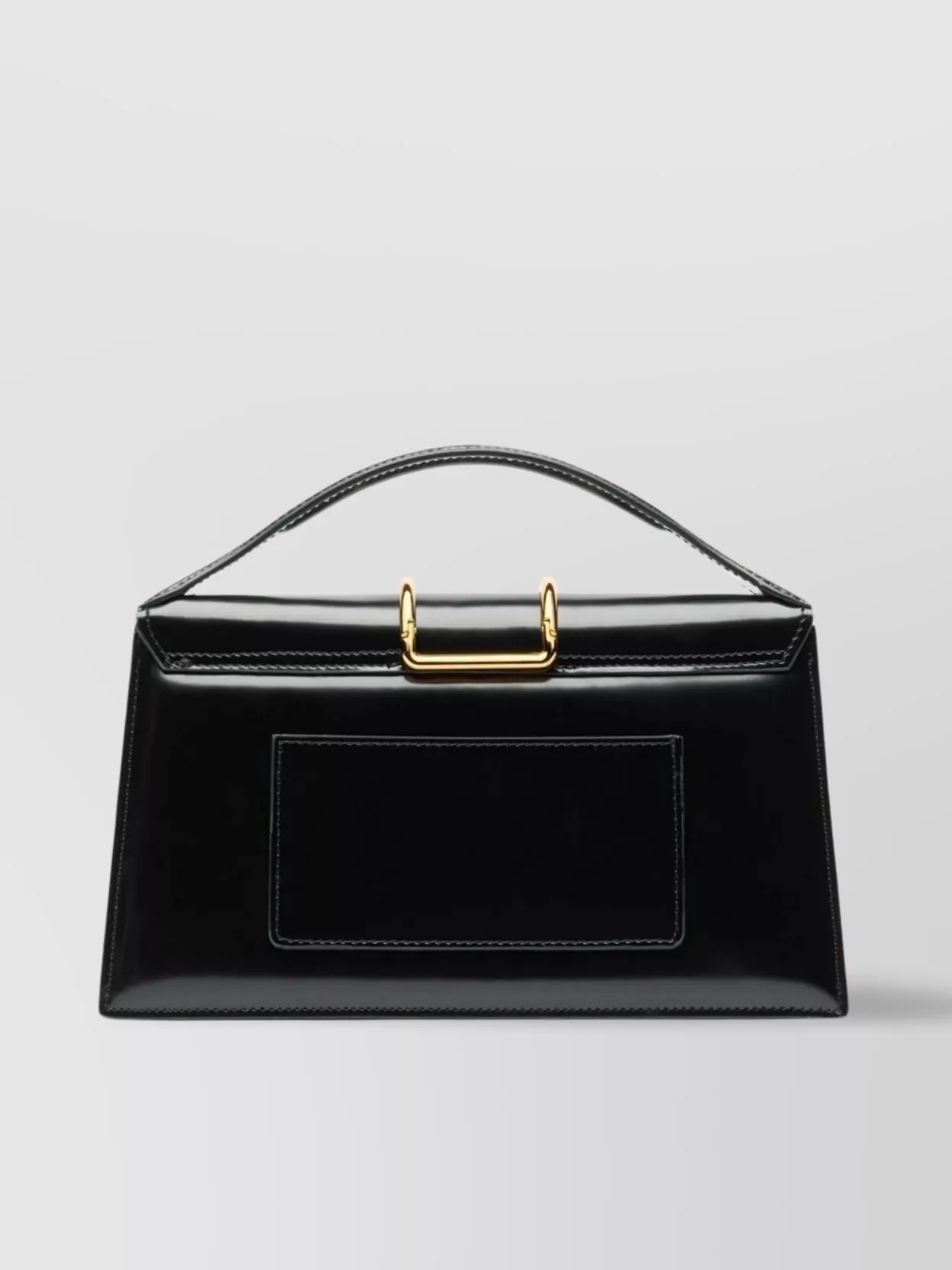 Jacquemus Le Grand Bambino Glossed Leather Top Handle Bag