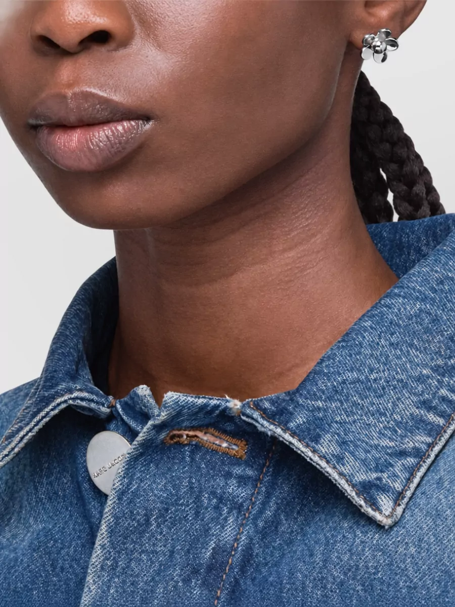 Marc Jacobs brass earrings