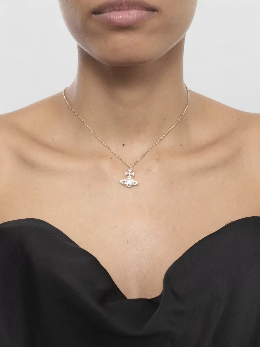 Vivienne Westwood Womens Brass Necklace Adjustable Chain Pendant