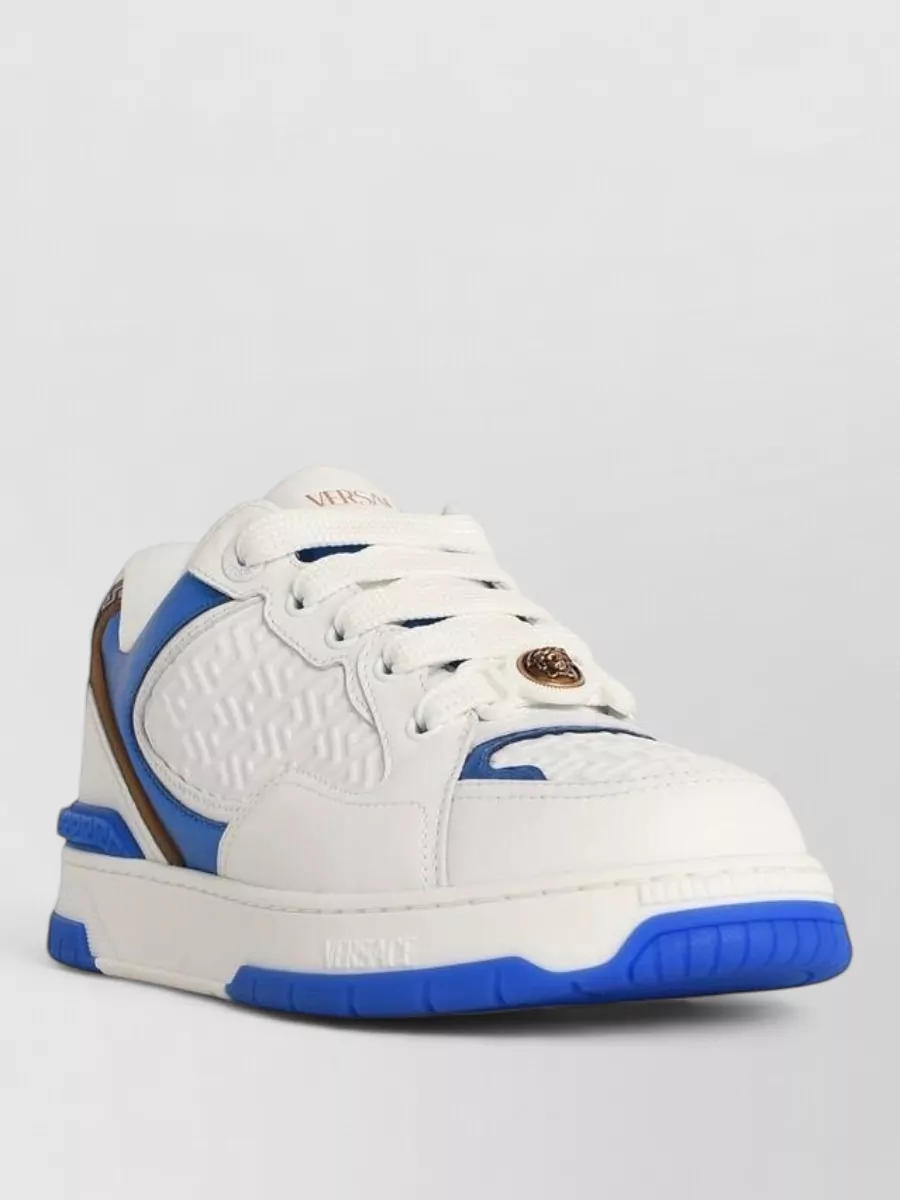Versace Leather Low-Top Sneakers