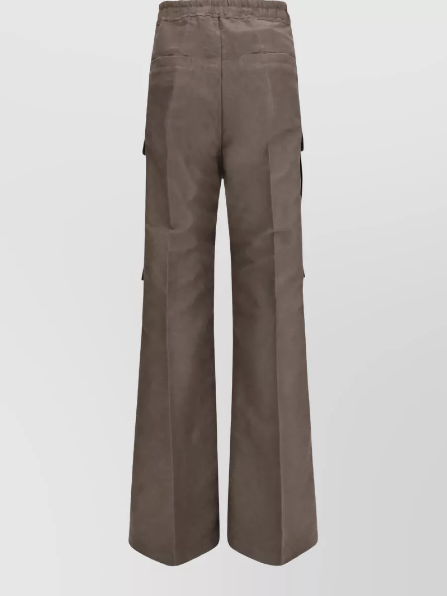 Rick Owens Wide-Leg Drop-Crotch Cargo Trousers