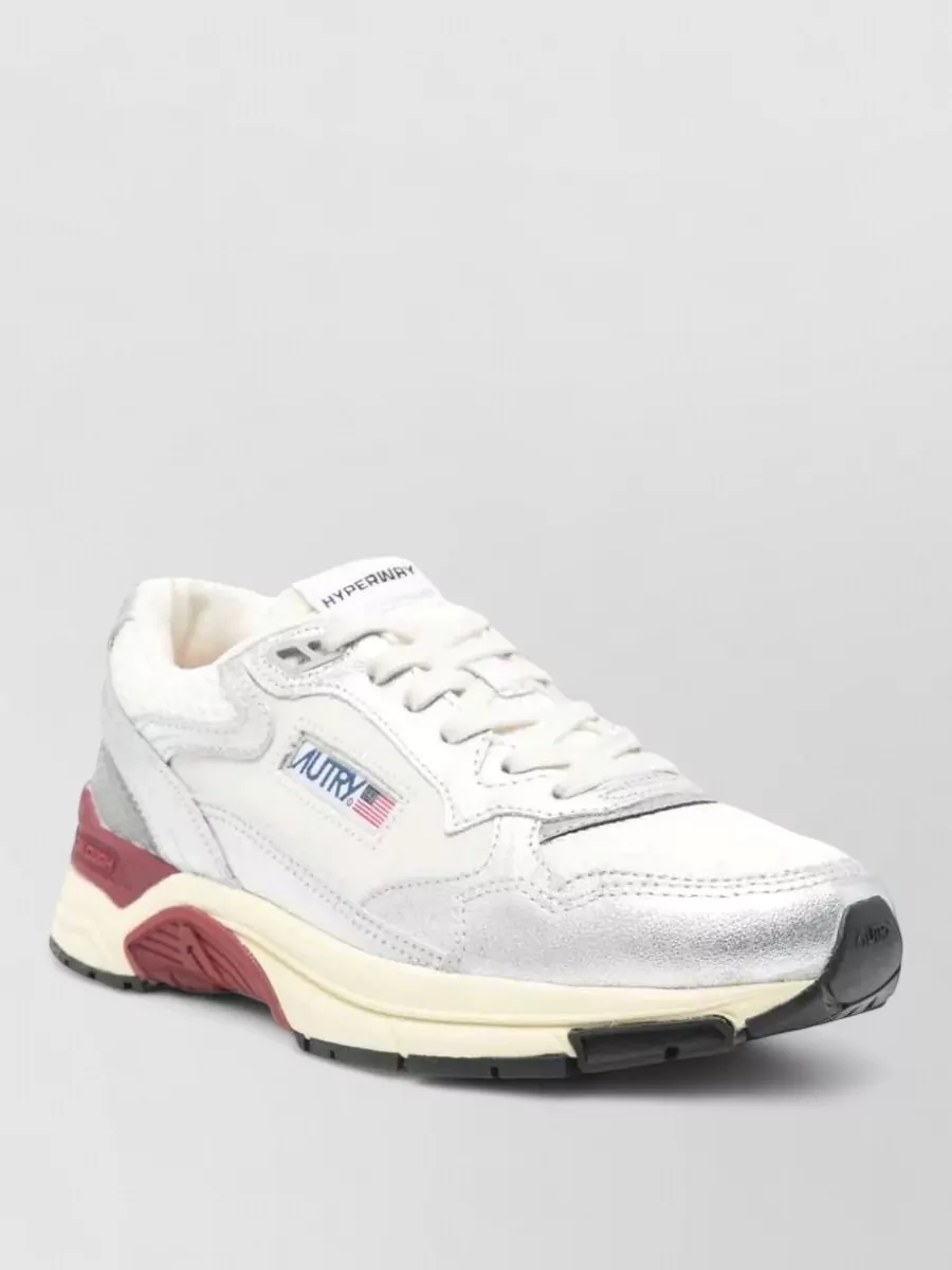 Autry leather and suede low-top sneakers