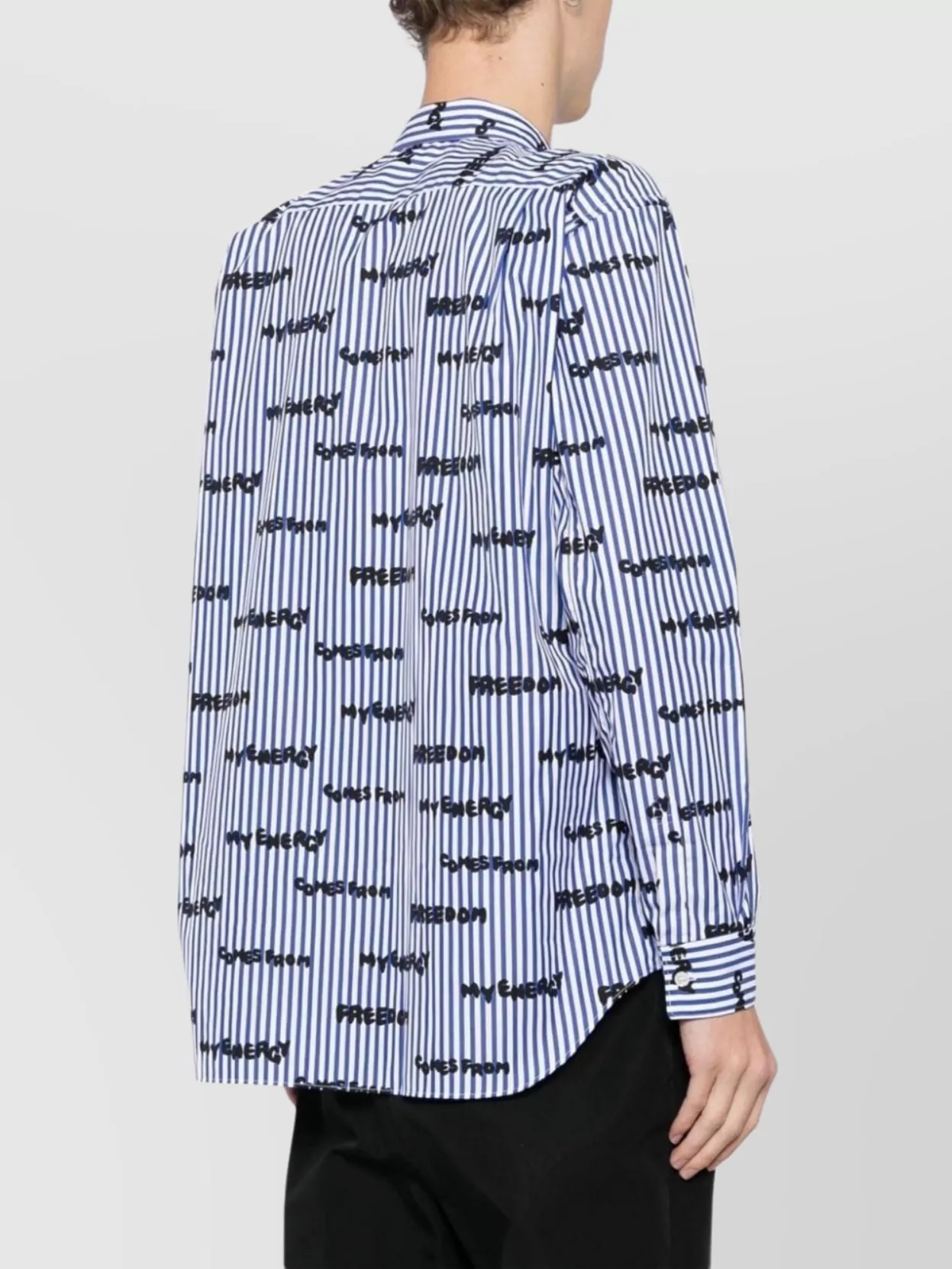 Comme Des Garçons Structured Collar Pleated Pocket Shirt