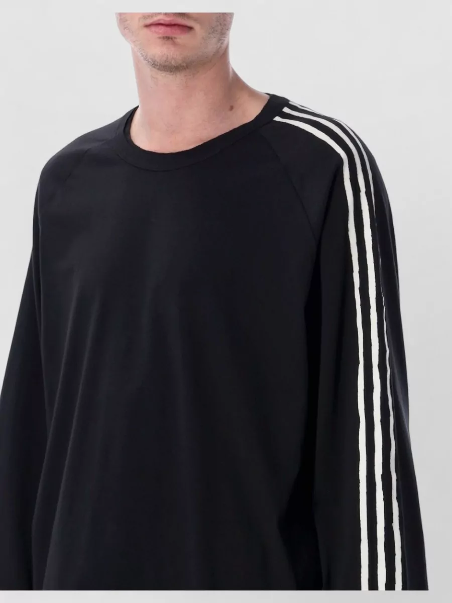 Y-3 Long Sleeve T-Shirt Striped Arm Design