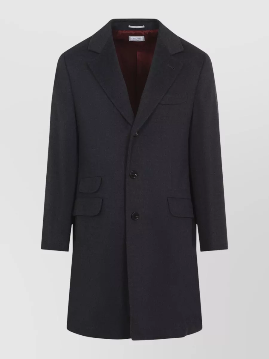 Brunello Cucinelli Cashmere Single-Breasted Coat