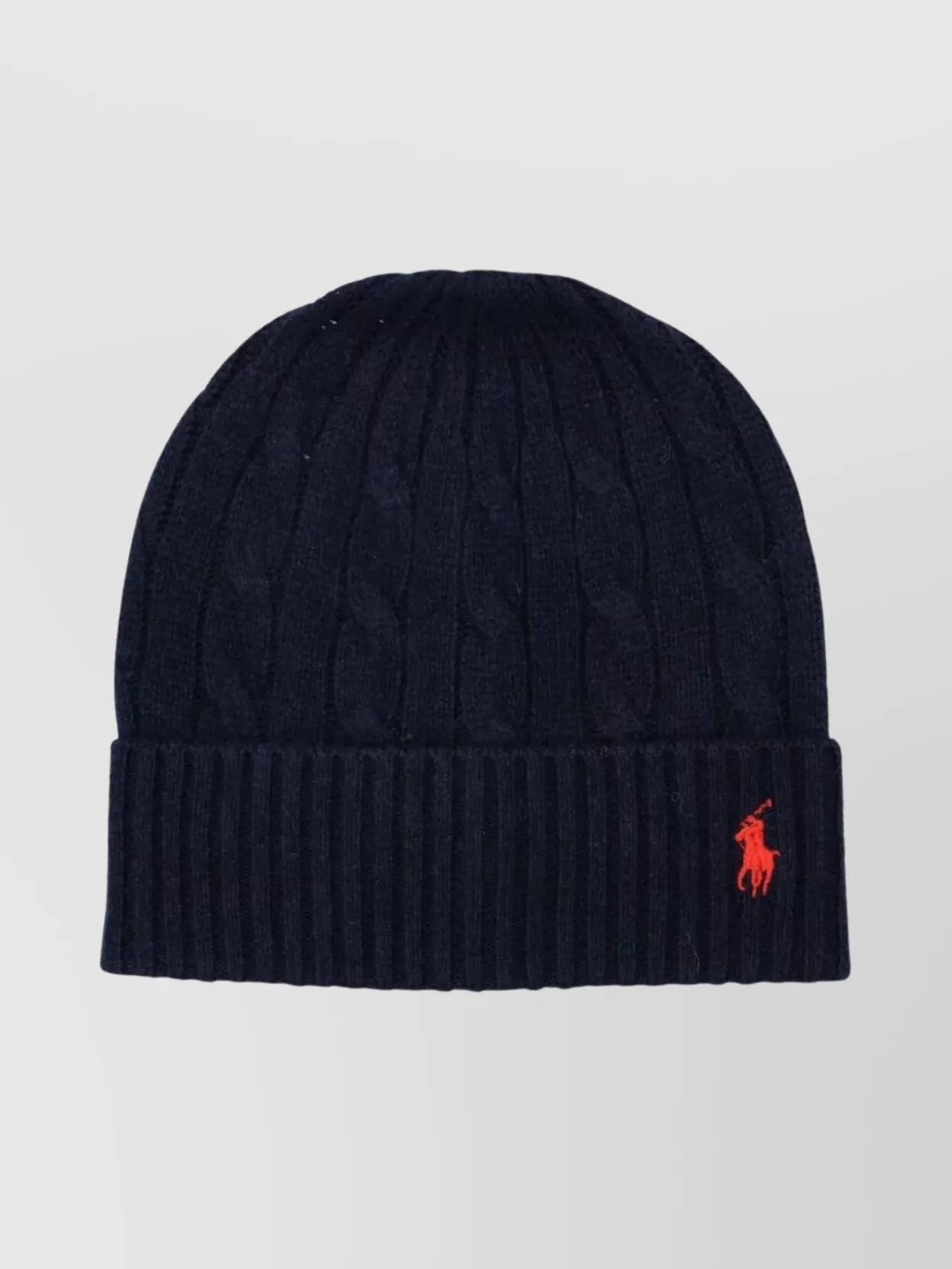 Polo Ralph Lauren Wool And Cashmere Beanie With Cable Knit