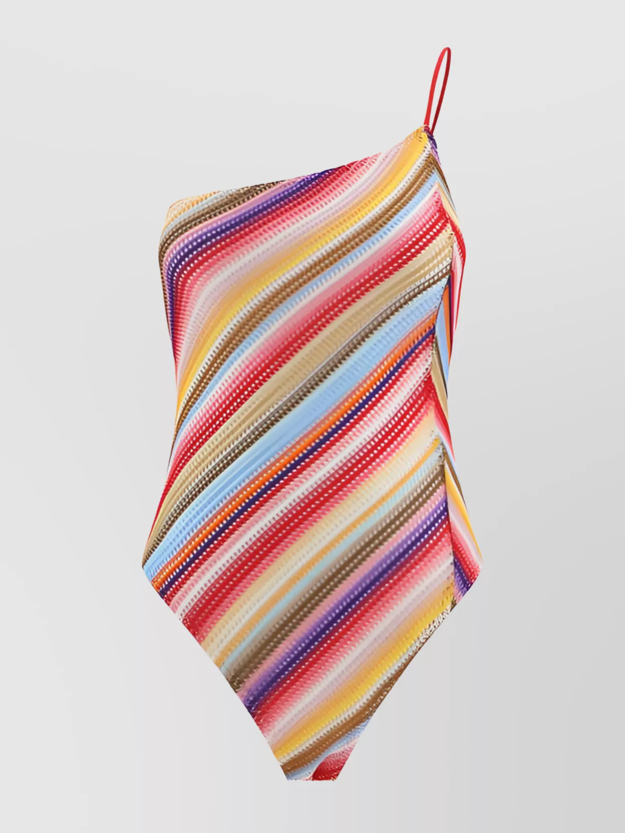 Shop Missoni Asymmetrical Neckline One-shoulder Swimsuit