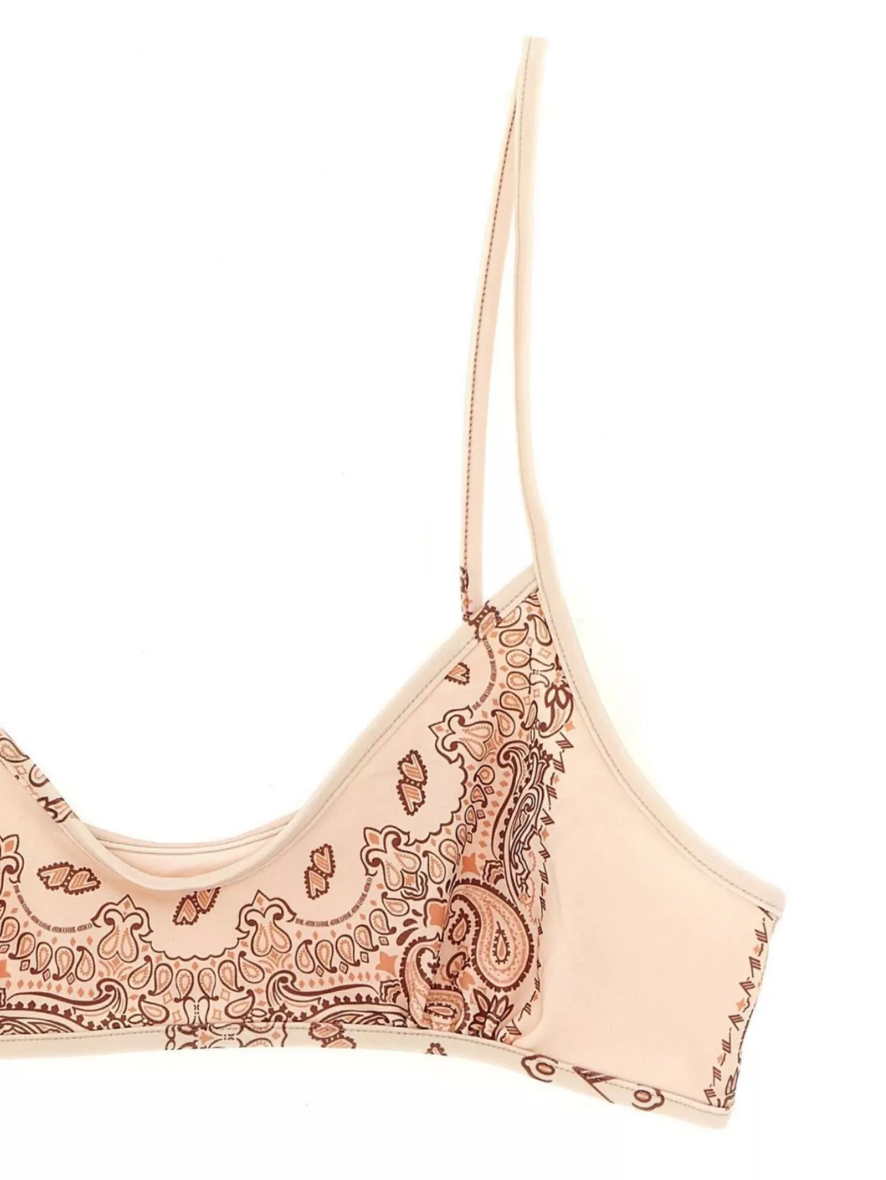 The Attico 'Paisley Scoop Neck Bikini Set'