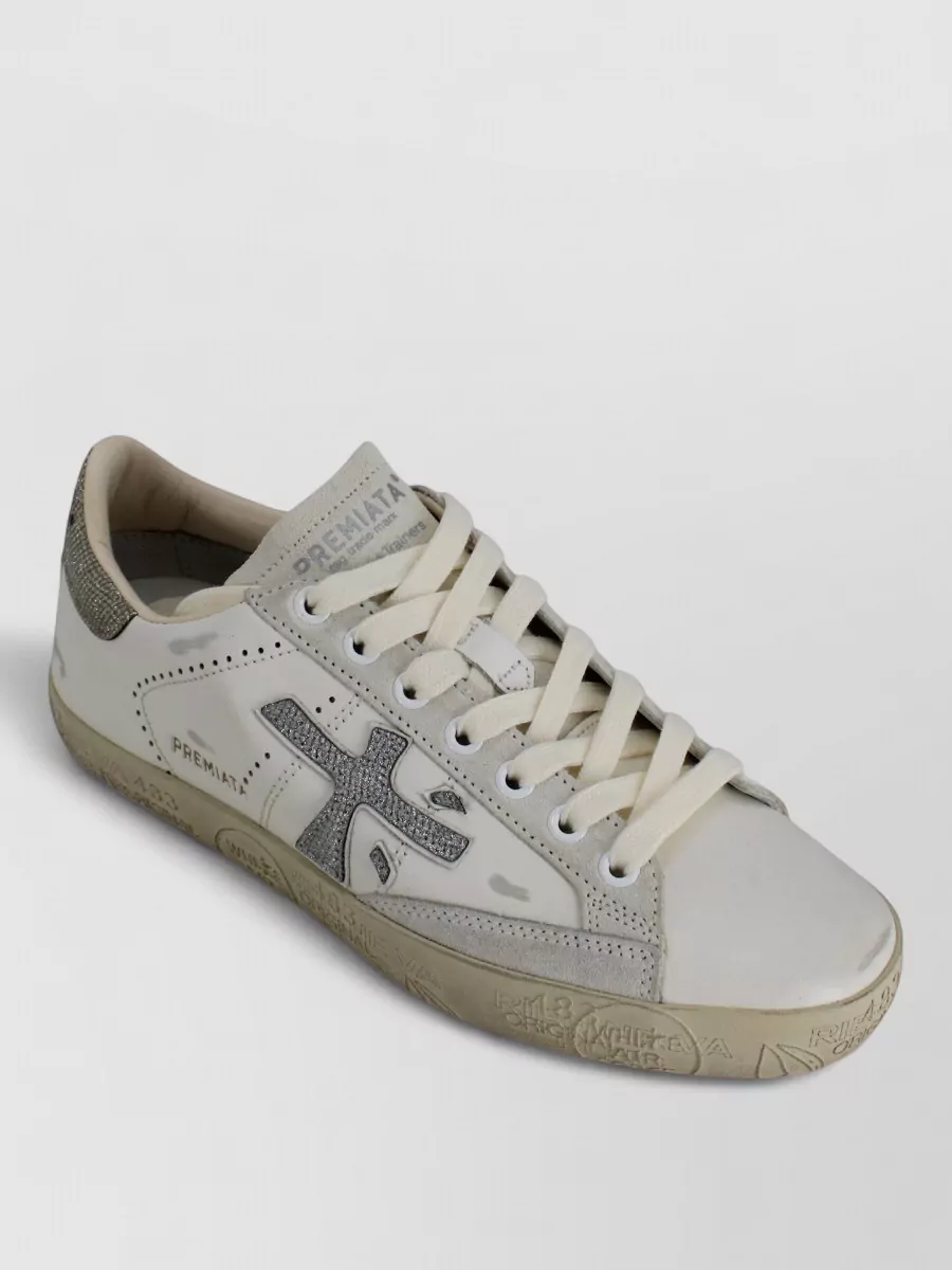Premiata Leather Low-Top Sneakers