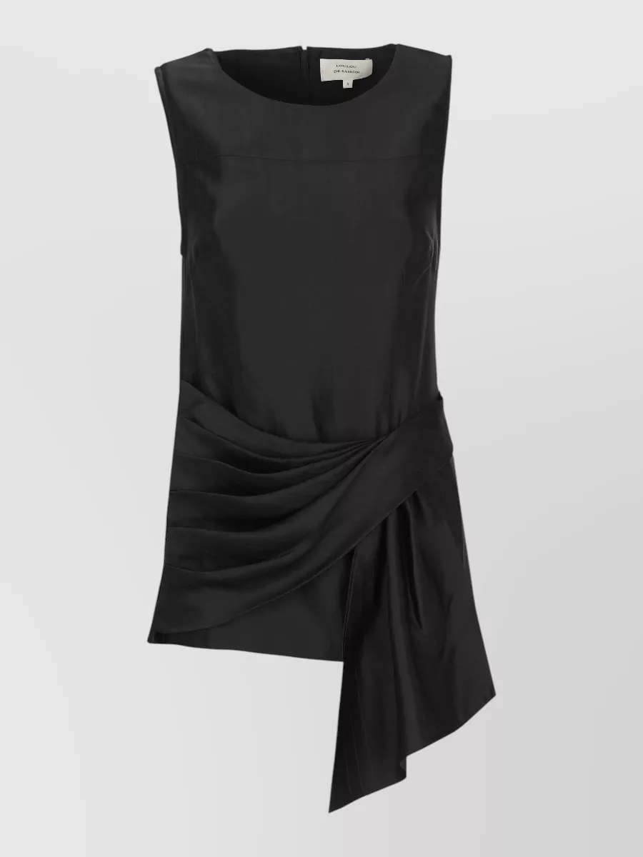 Loulou Studio silk sleeveless draped top