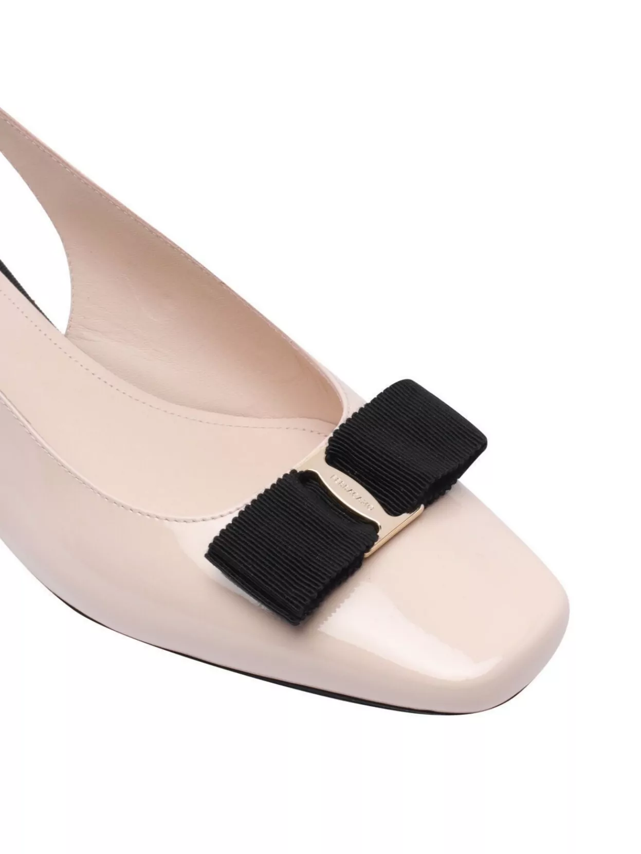 Ferragamo Bow Detail Mid Heel Pumps