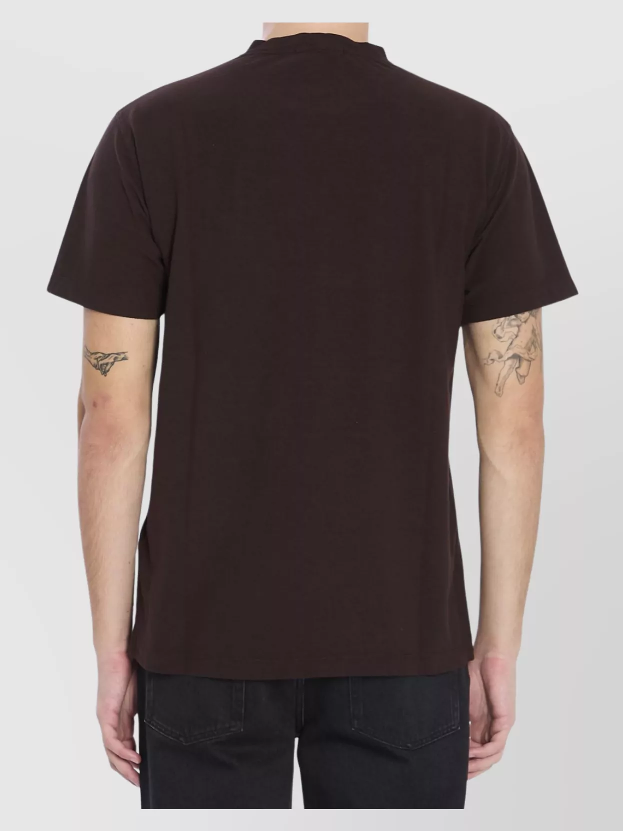 Stone Island Cotton Crew Neck T-Shirt With Ribbed Trims