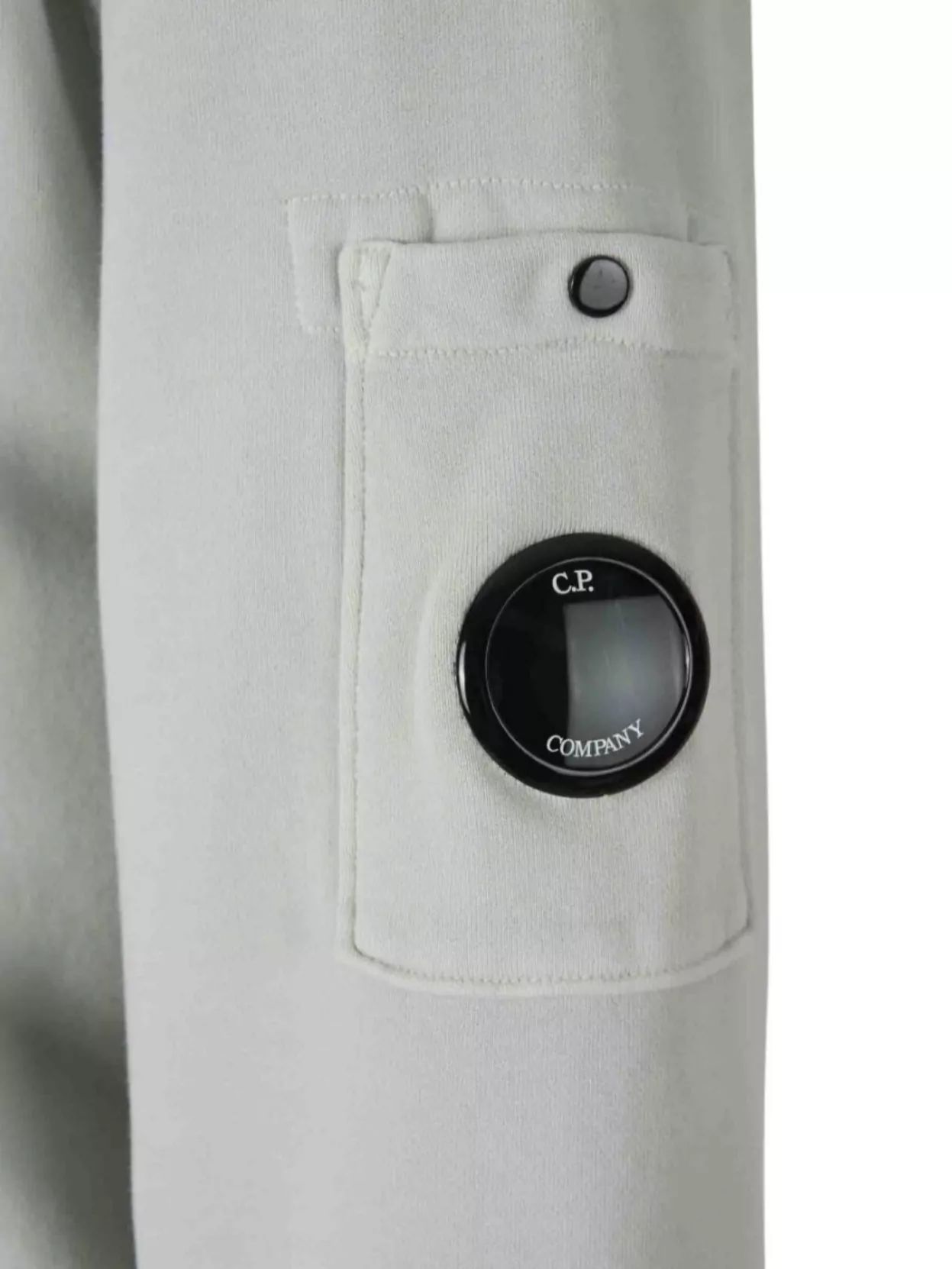 C.p. Company Crew Neck Sweater With Sleeve Patch Pocket