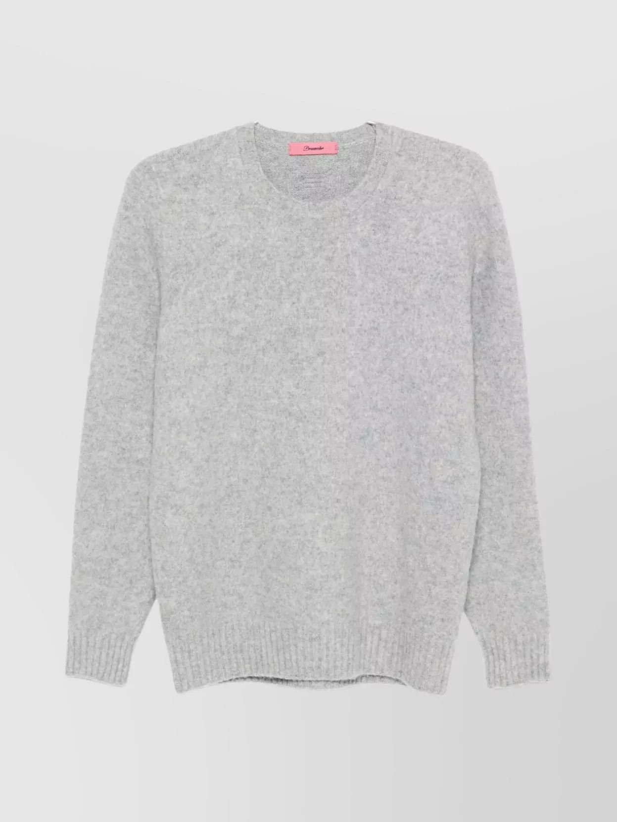 Drumohr Soft Texture Ribbed Crewneck Knitwear In Gray