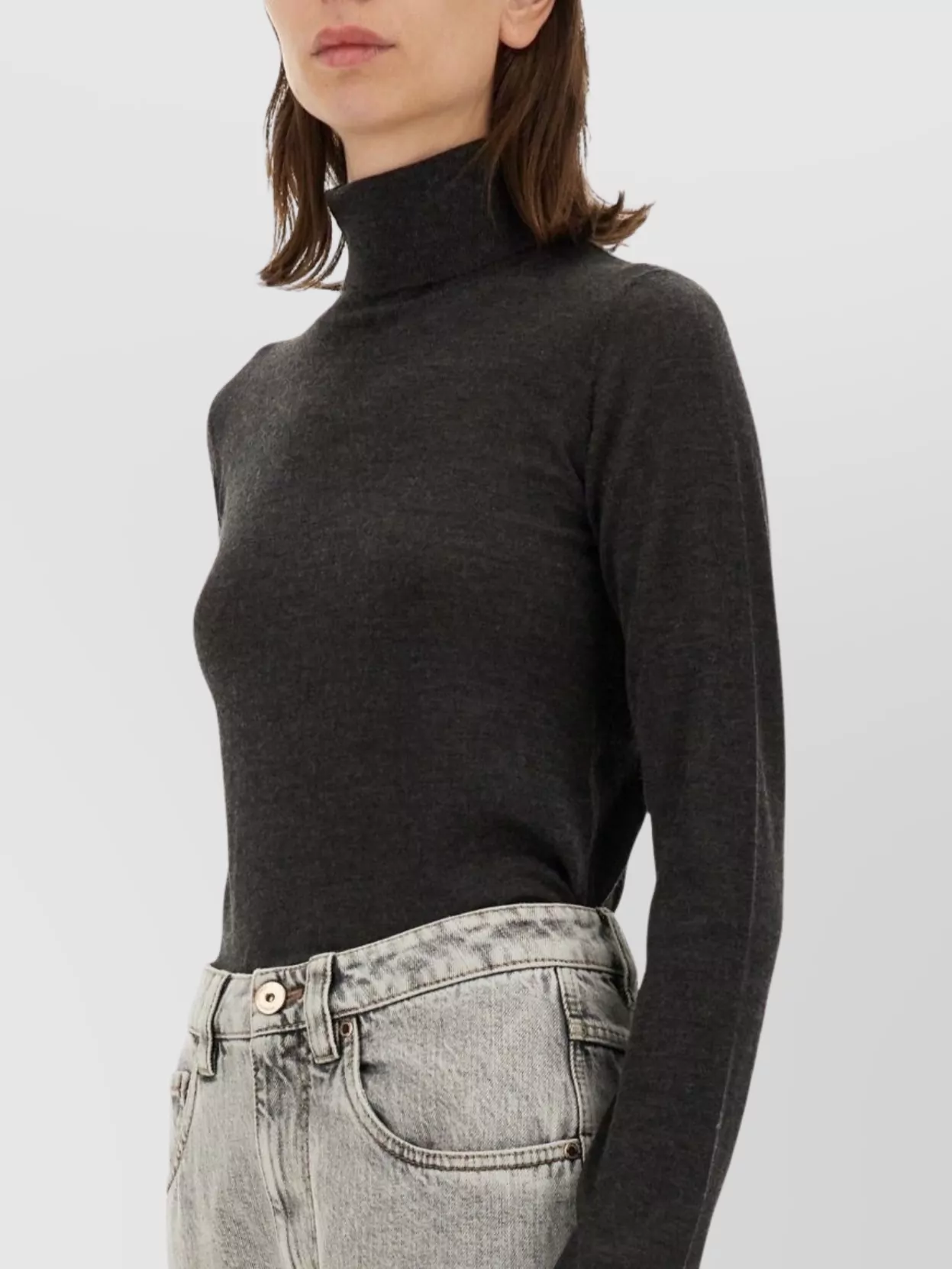 Brunello Cucinelli Slim Fit Turtleneck Knitwear