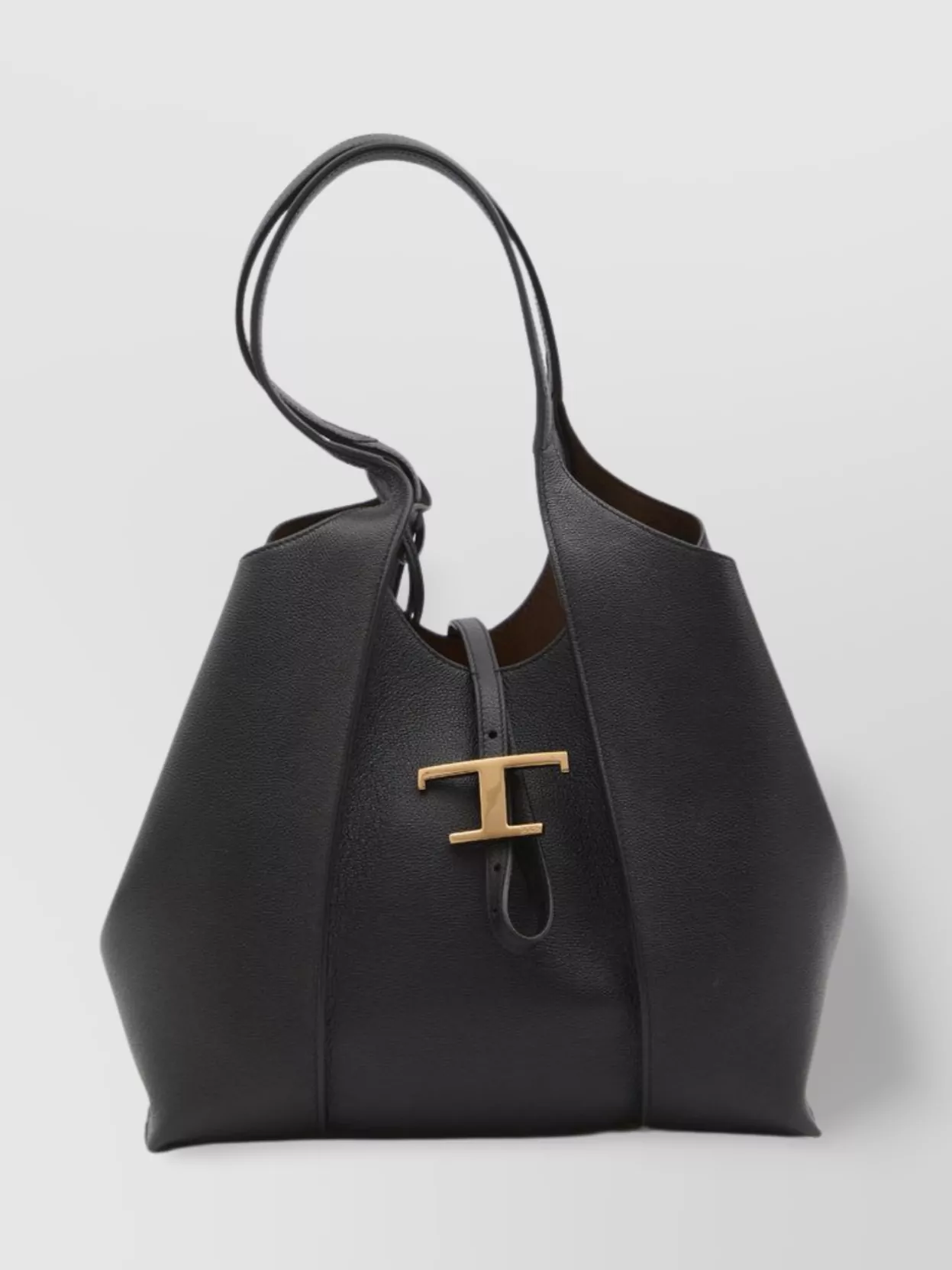 Tod's Small Grained Leather Shopping Tote