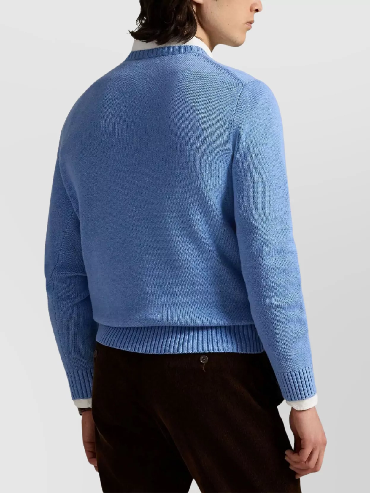 Ralph Lauren Crew Neck Ribbed Cuff Knit Sweater