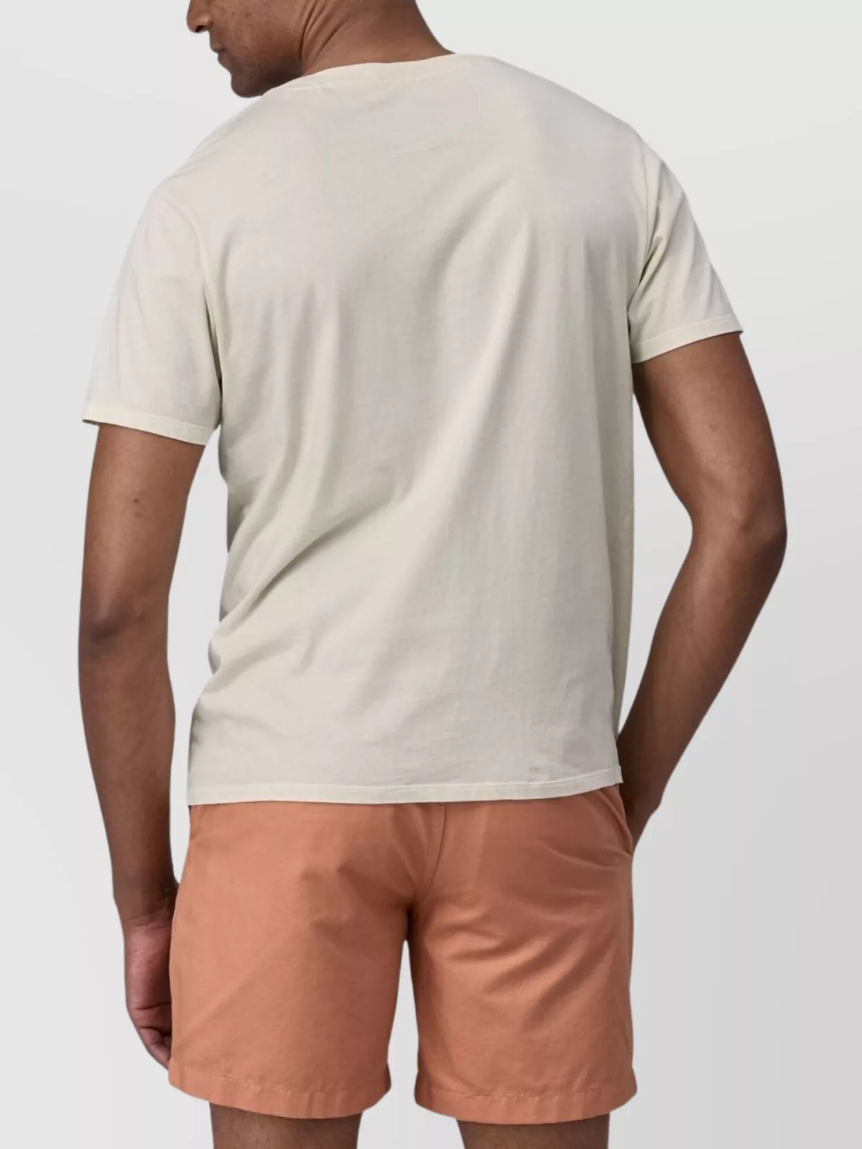 Patagonia Crew Neck Plain Design Short Sleeves