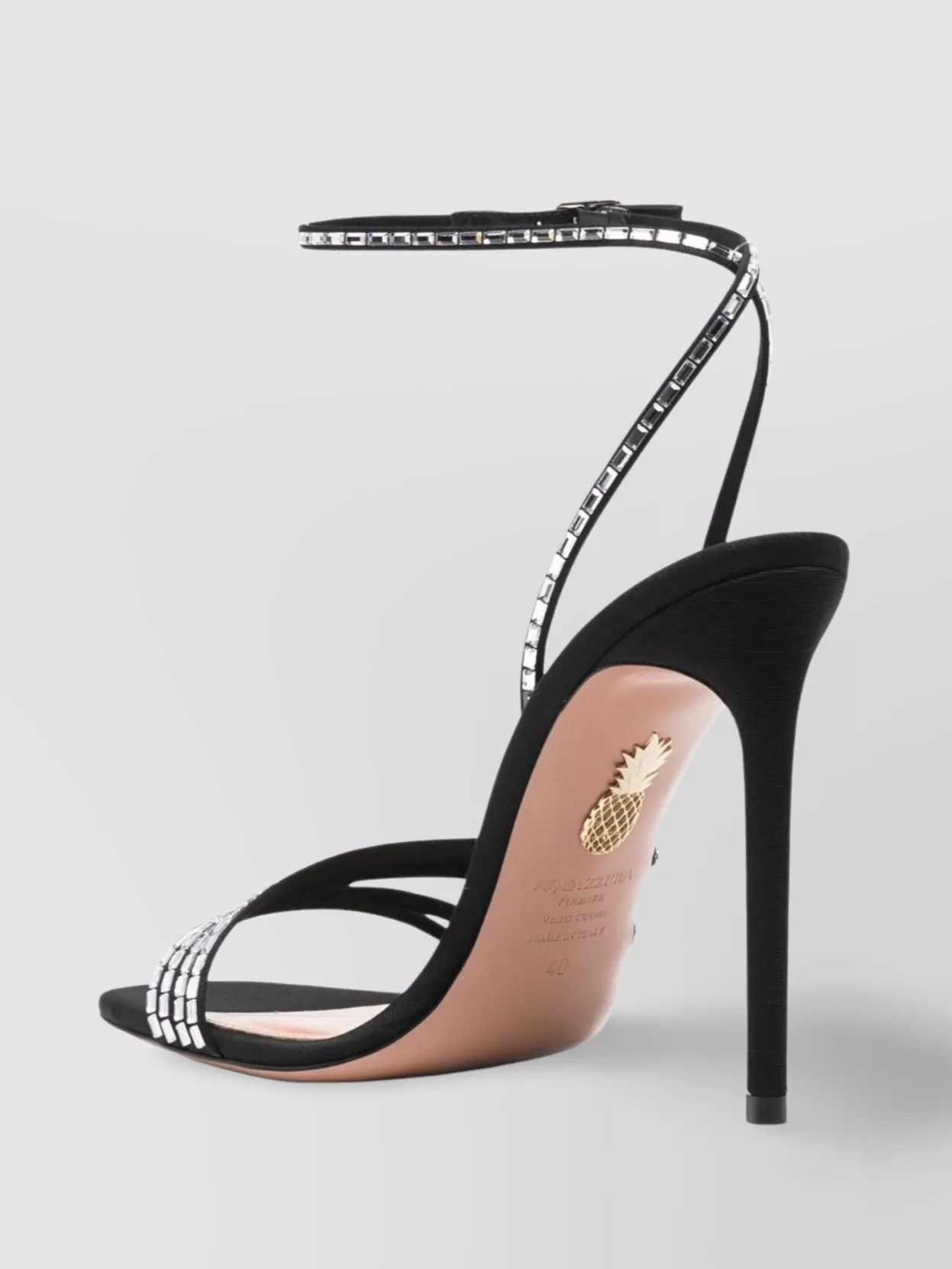 Aquazzura Embellished Fabric Mistica Sandals