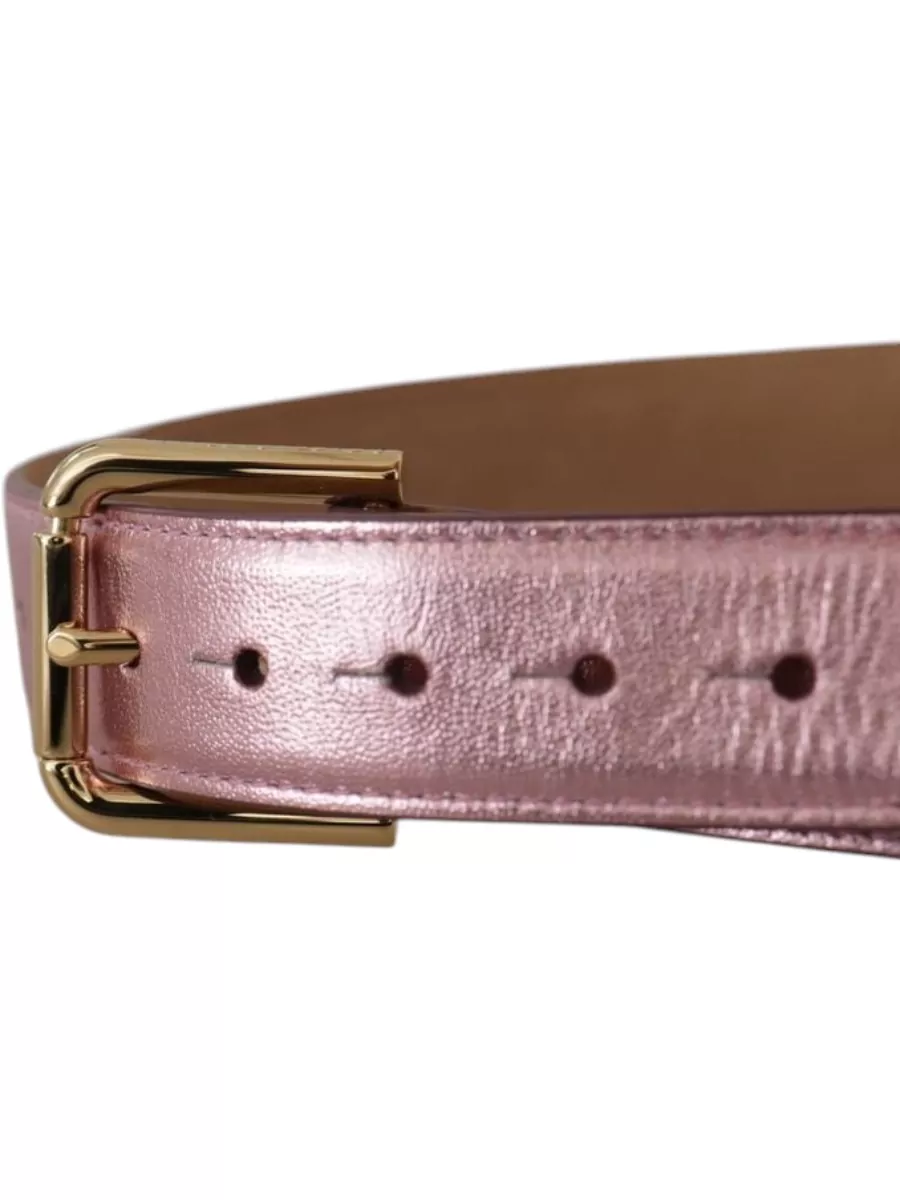 Dolce&Gabbana Metallic Leather Belt