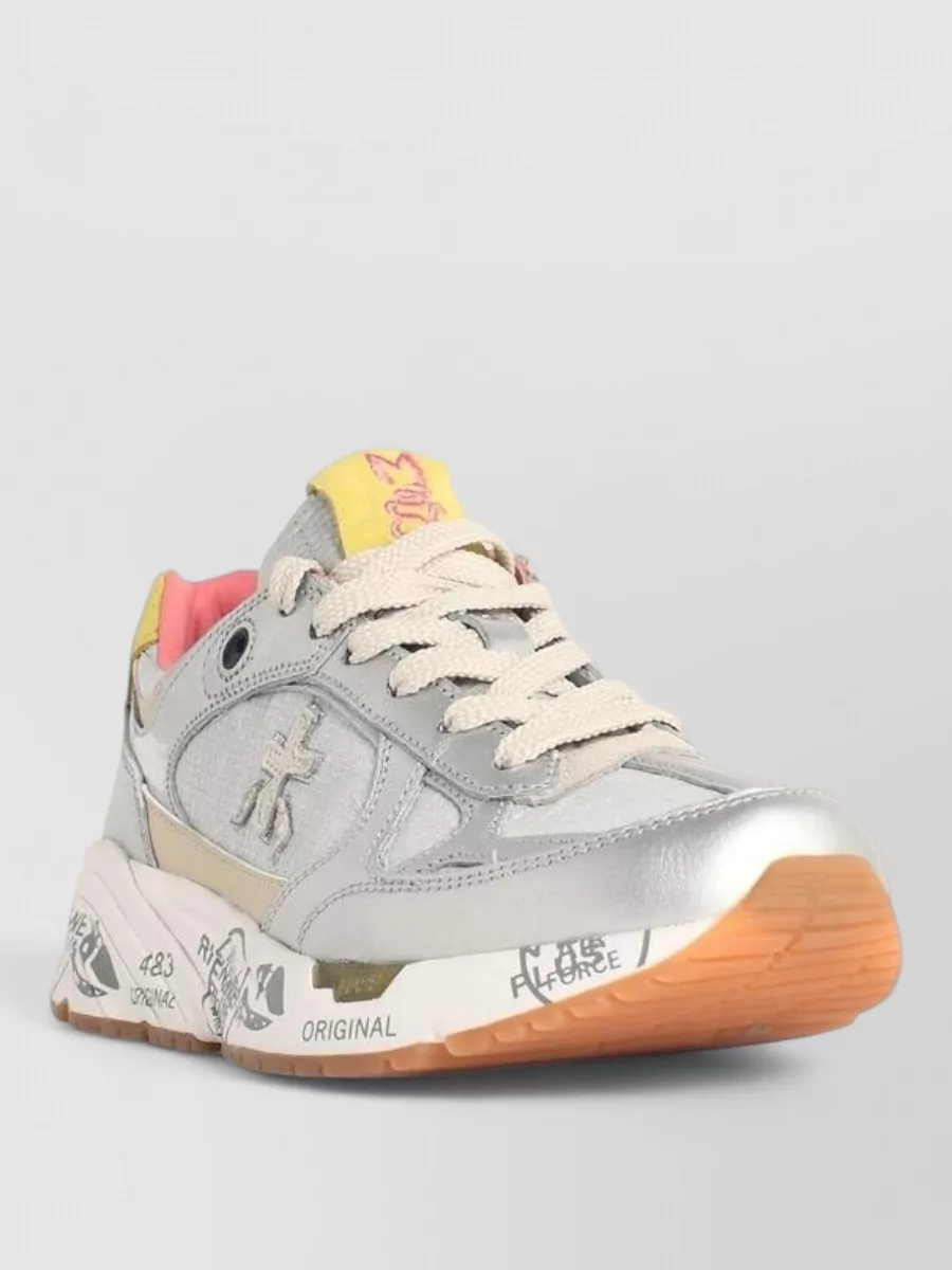 Premiata leather low-top sneakers