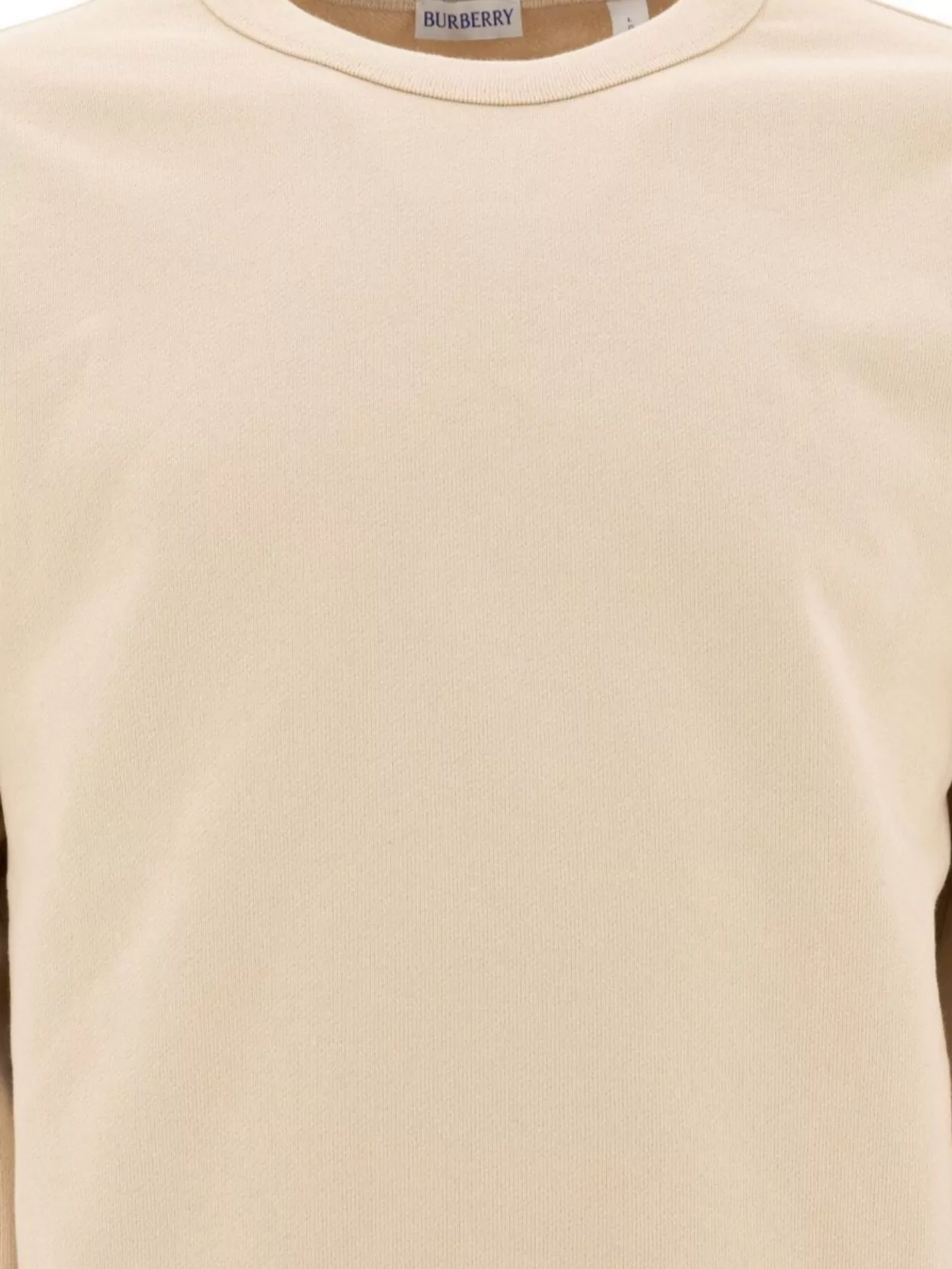 Burberry Crew Neck Ribbed Knit Sweater