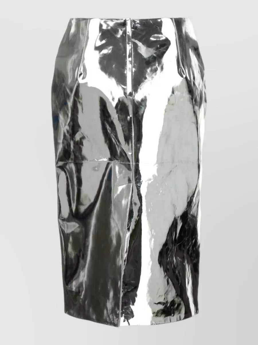 Jil Sander Lamb Leather Pencil Skirt